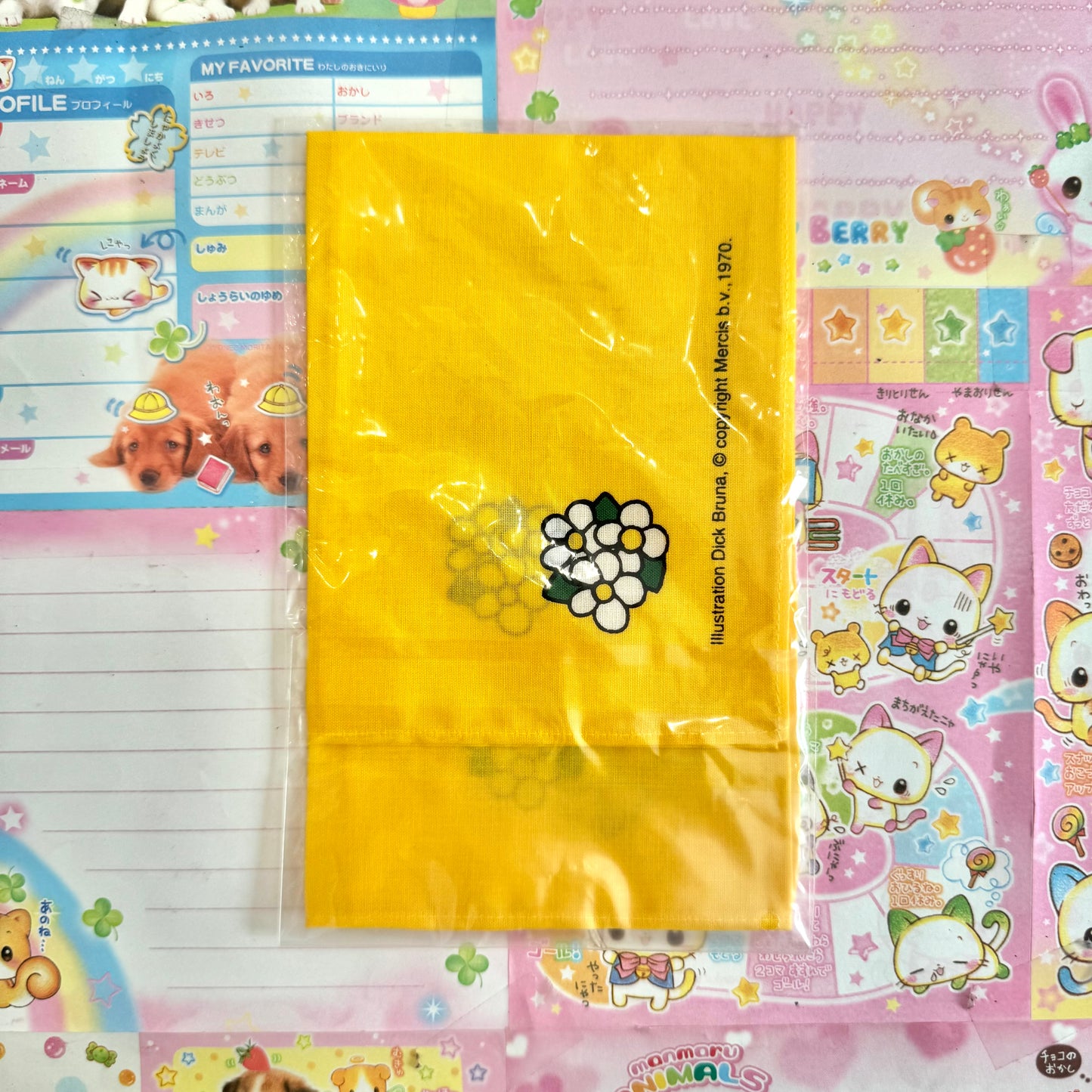 Retro Miffy ♡ Mini Flowers Handkerchief