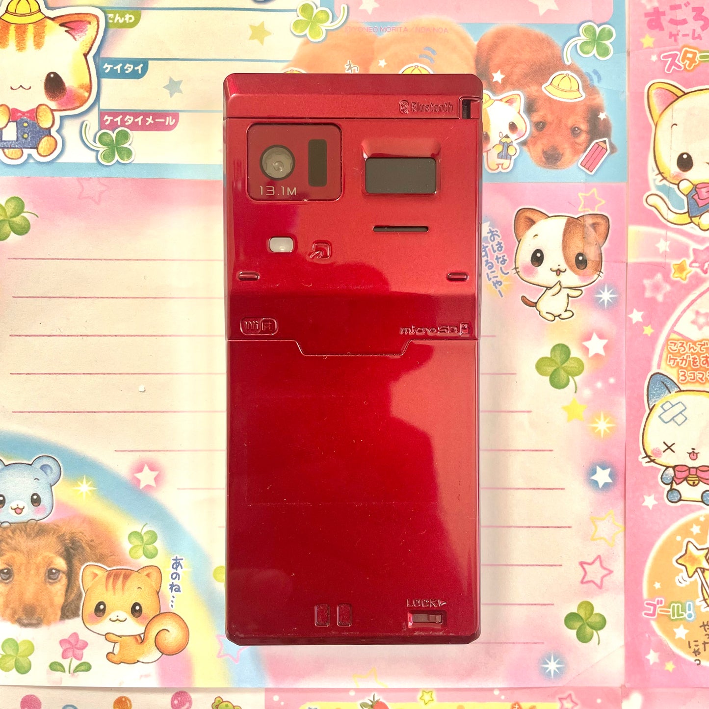 Prototype Flip Phone in Red