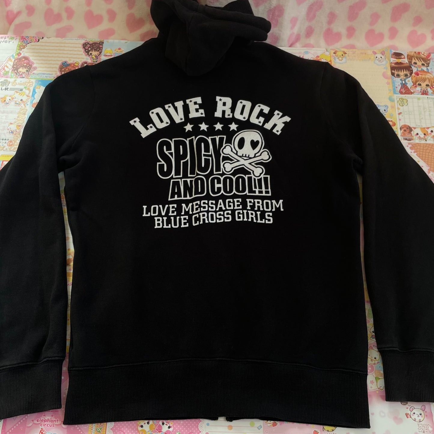 Blue♥︎Cross Girls Spicy Label - Love Rock Zip-up Hoodie