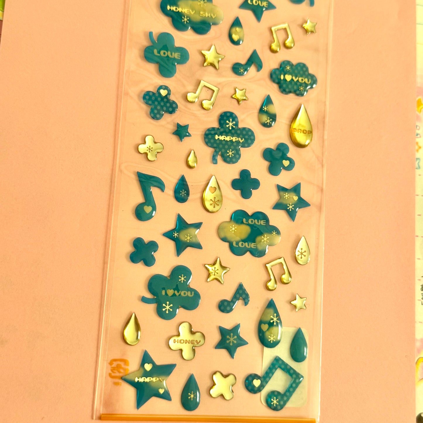 Mind Wave Seals ♡ Happy Clear Sticker Sheet