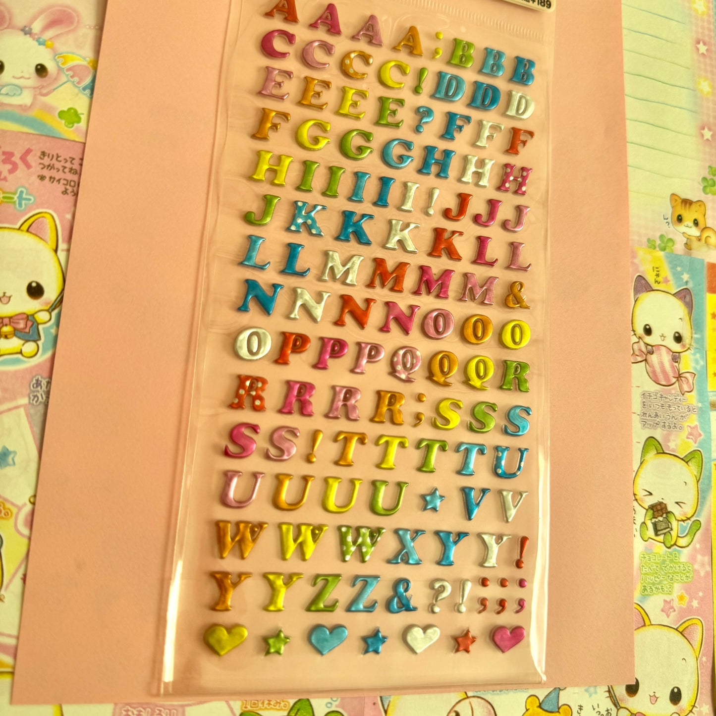 Crux Seals ♡ Alphabet Clear Sticker Sheet