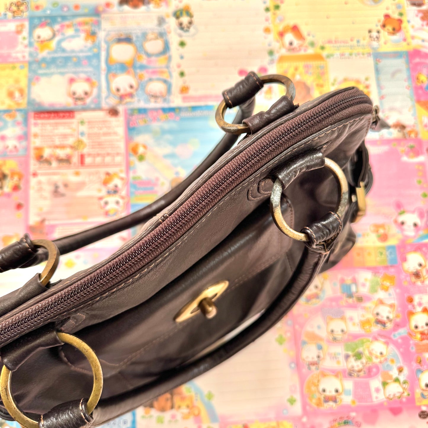 Vintage Debenhams Collection Leather Shoulder Bag