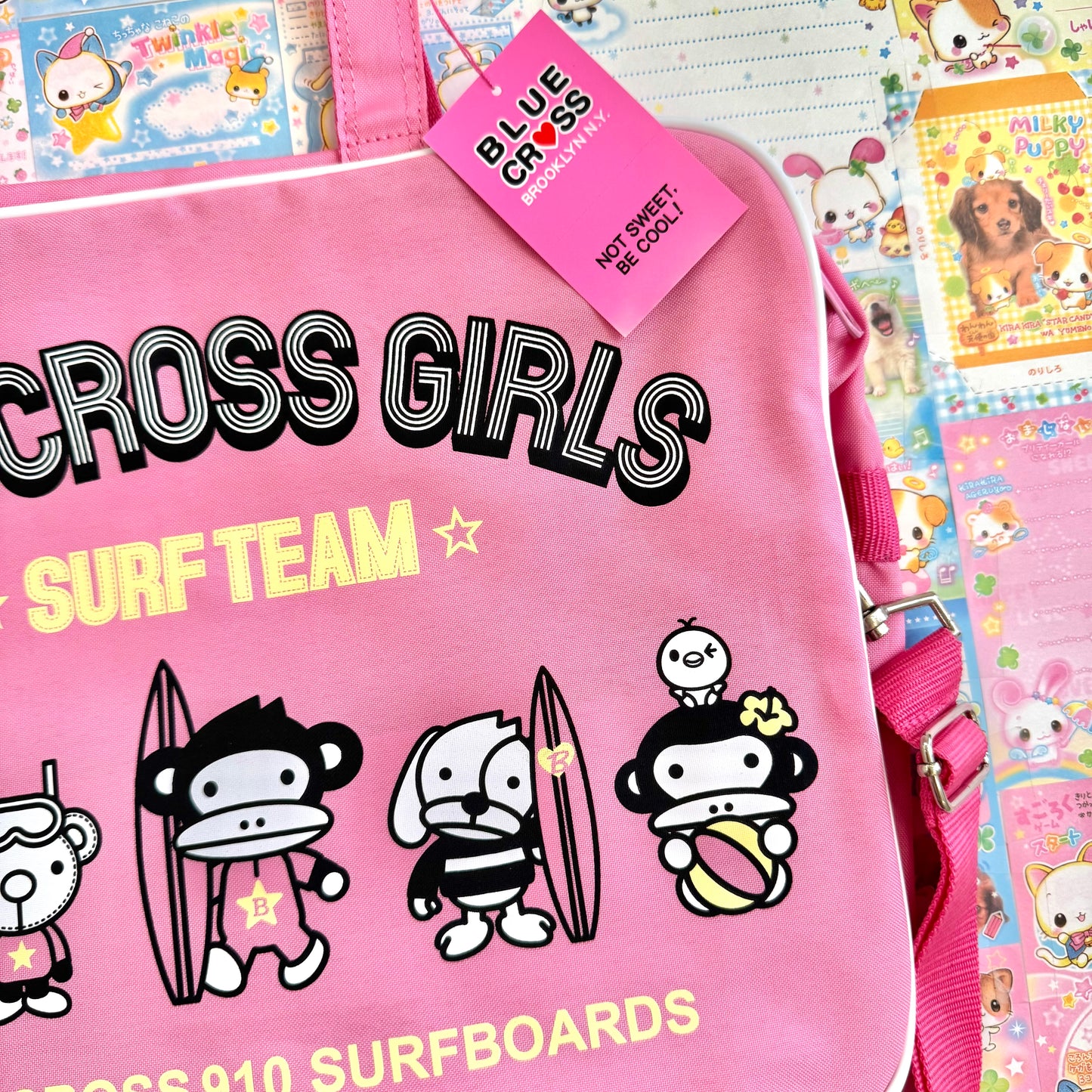 Blue Cross Girls Surf Team Crossbody Bag