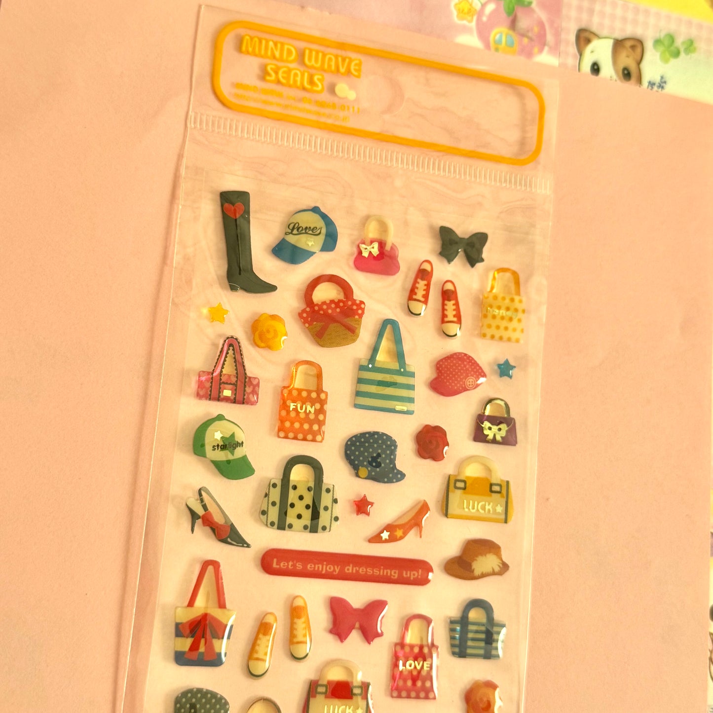 Mind Wave Seals ♡ Dressing Up Clear Sticker Sheet
