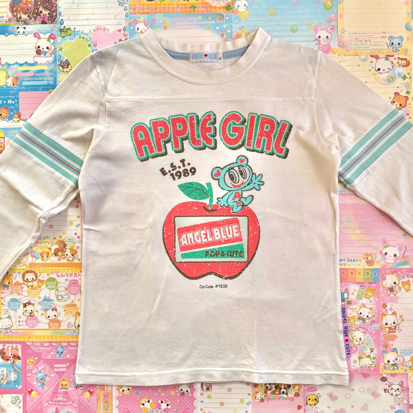 Angel Blue ♡ Apple Girl Long-Sleeve T-Shirt