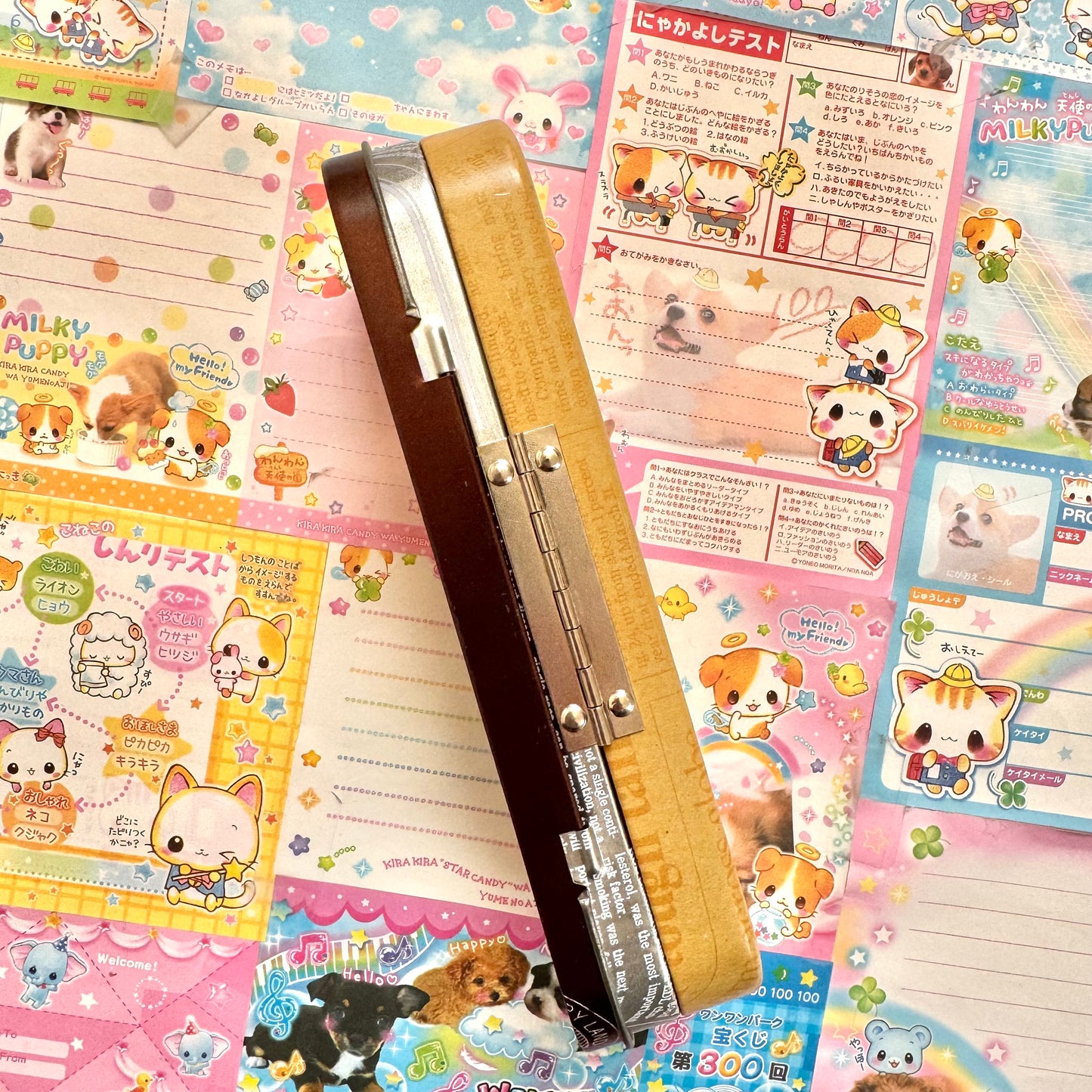 Funky Party Puppy 3-Tier Tin Pencil Case