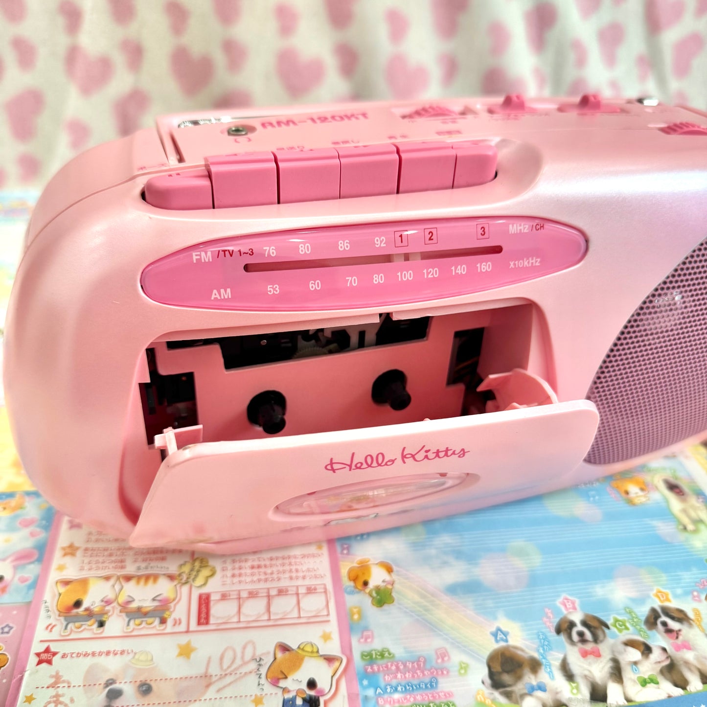 1997 Hello Kitty ♡ AM/FM Radio Cassette Player Boombox