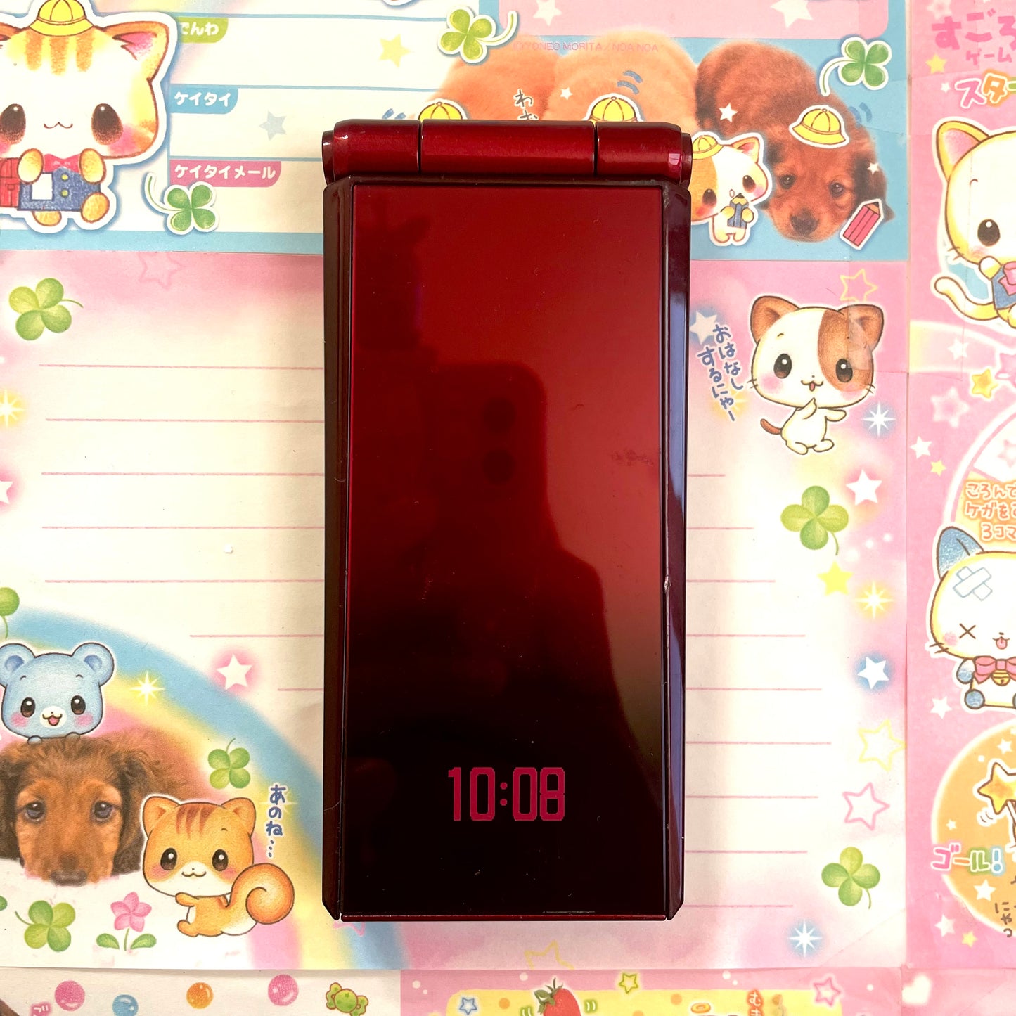 Prototype Flip Phone in Red