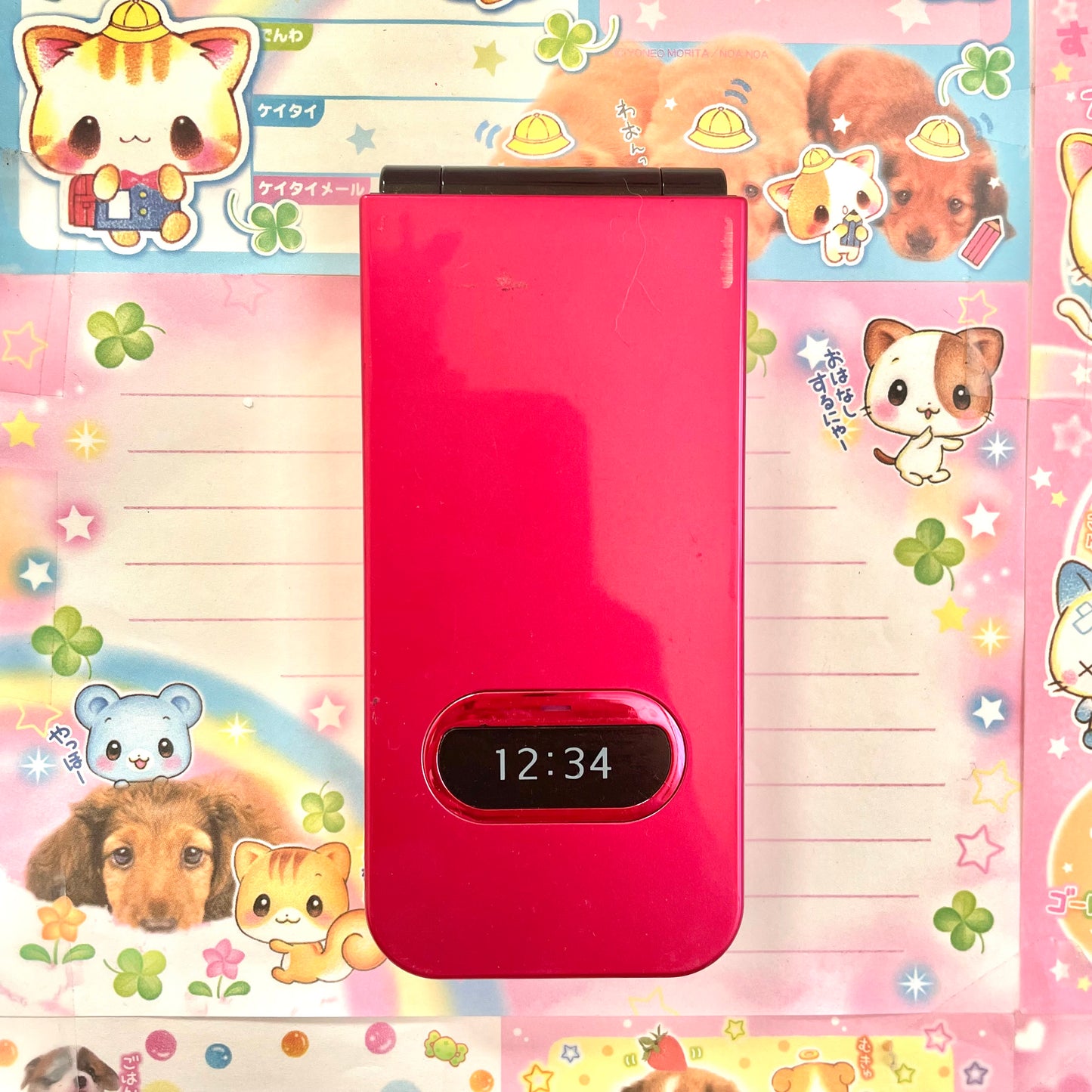 Prototype Flip Phone in Hot Pink