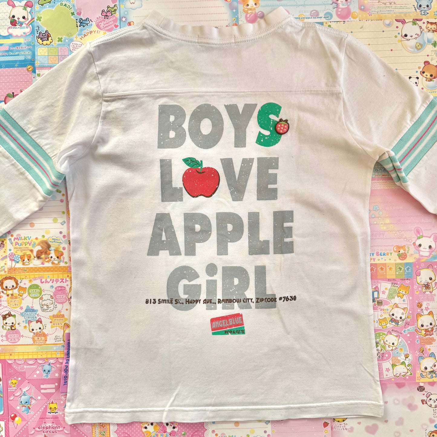 Angel Blue ♡ Apple Girl Long-Sleeve T-Shirt