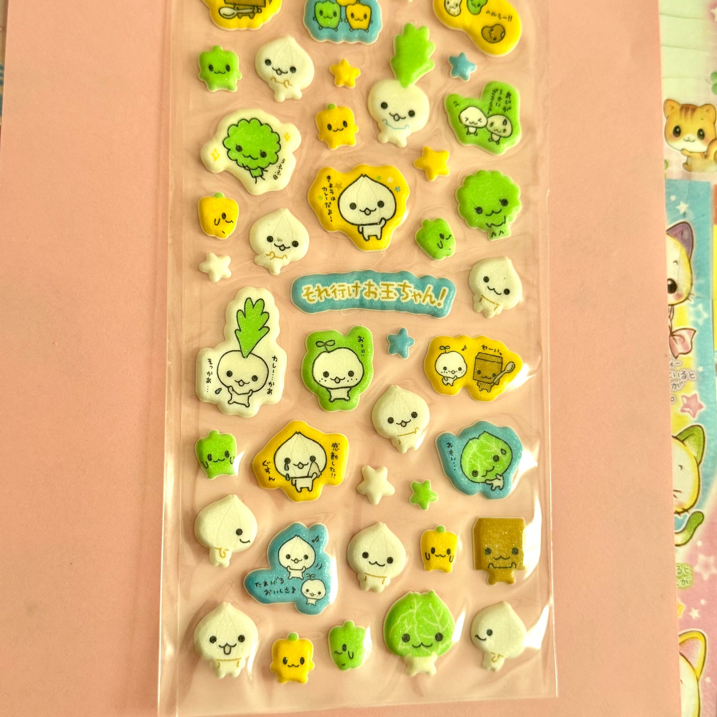San-x Seals ♡ Go Otama-chan!! Clear Squishy Sticker Sheet