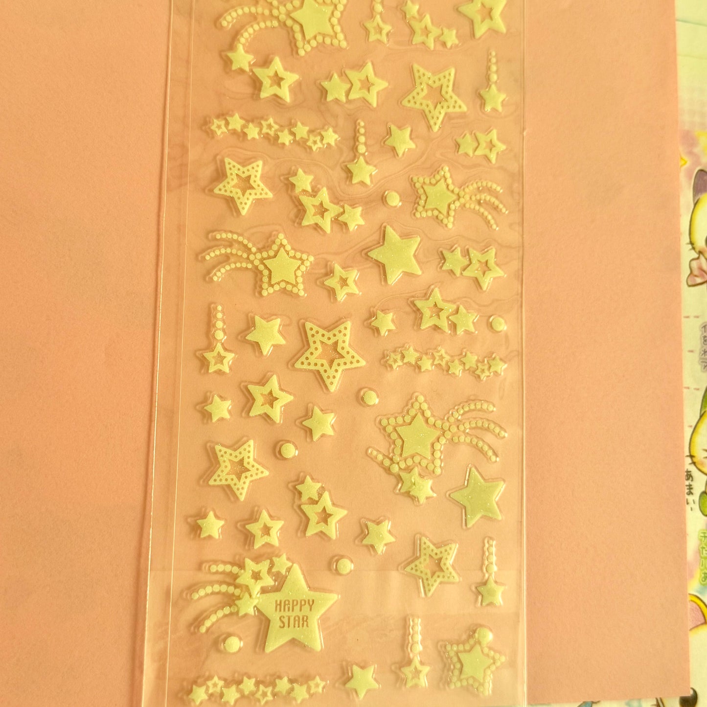 KAMIO JAPAN Seals ♡ Glowseal Clear Sticker Sheet