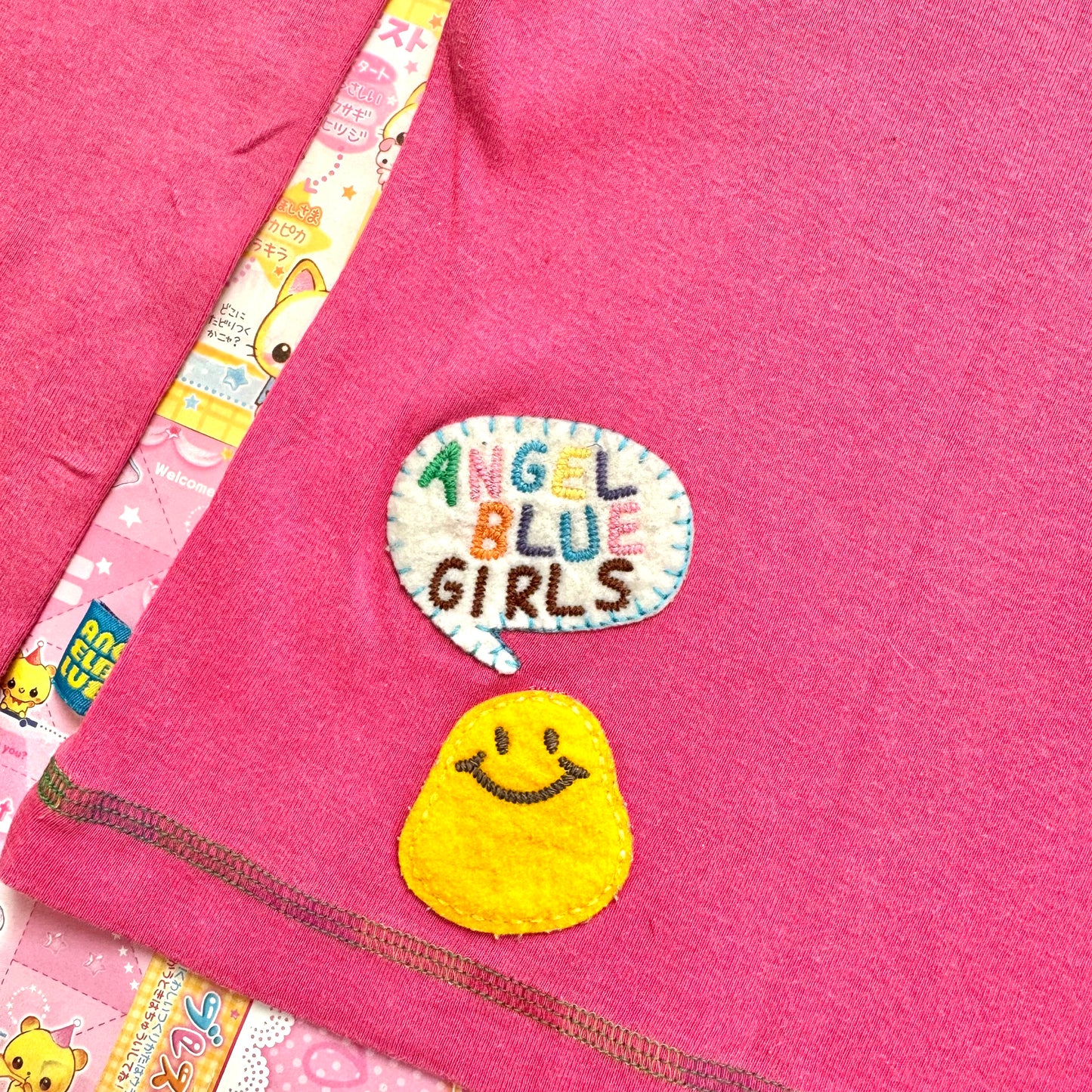 Angel Blue ♡ Patches Long-Sleeve T-Shirt