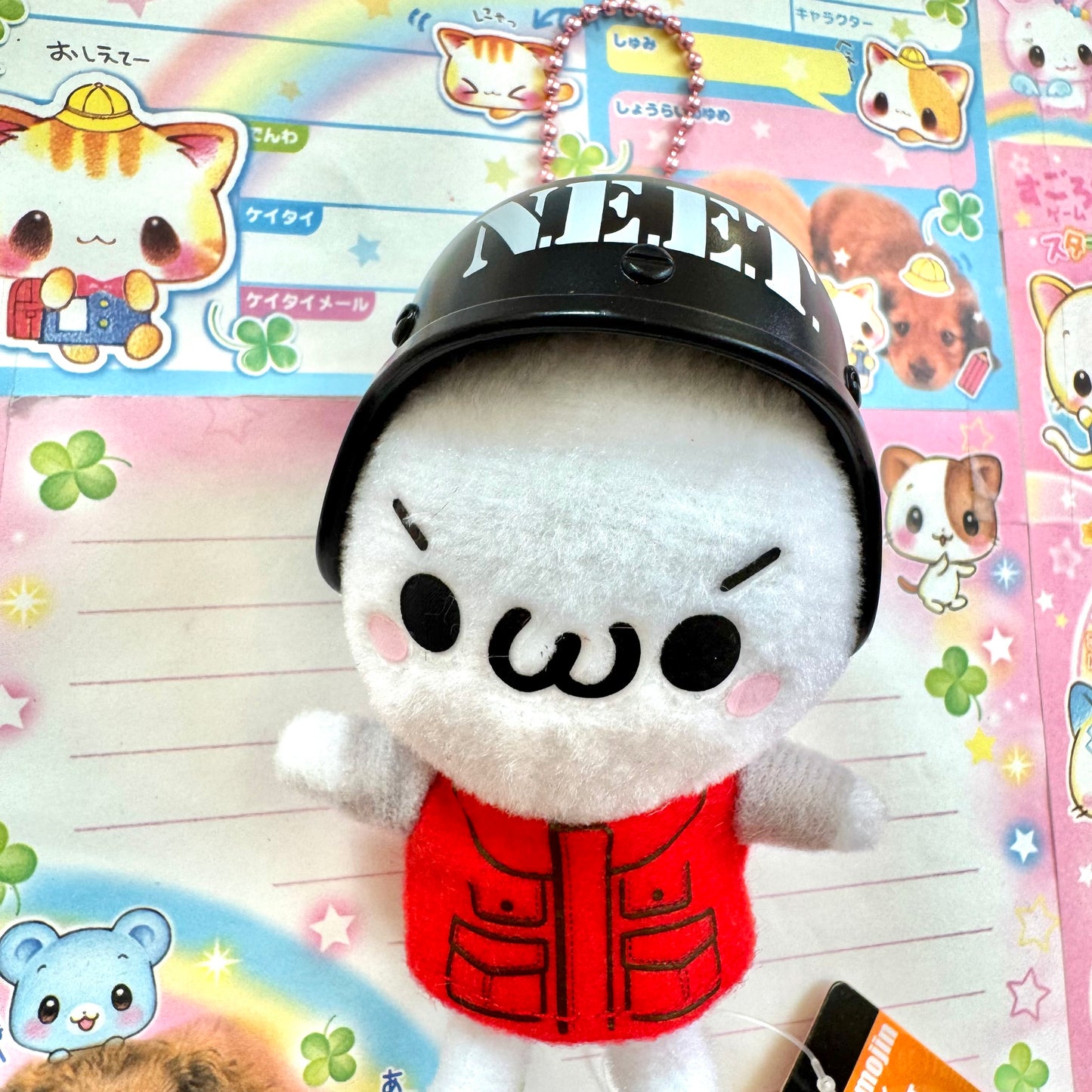 Kaomojin x NEET Home Security Guard Mascot Keychain
