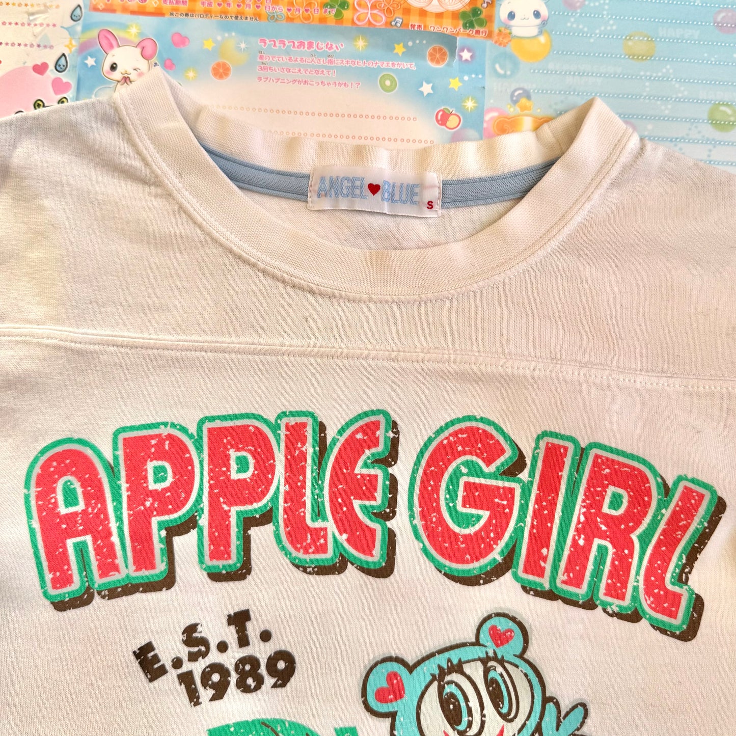 Angel Blue ♡ Apple Girl Long-Sleeve T-Shirt