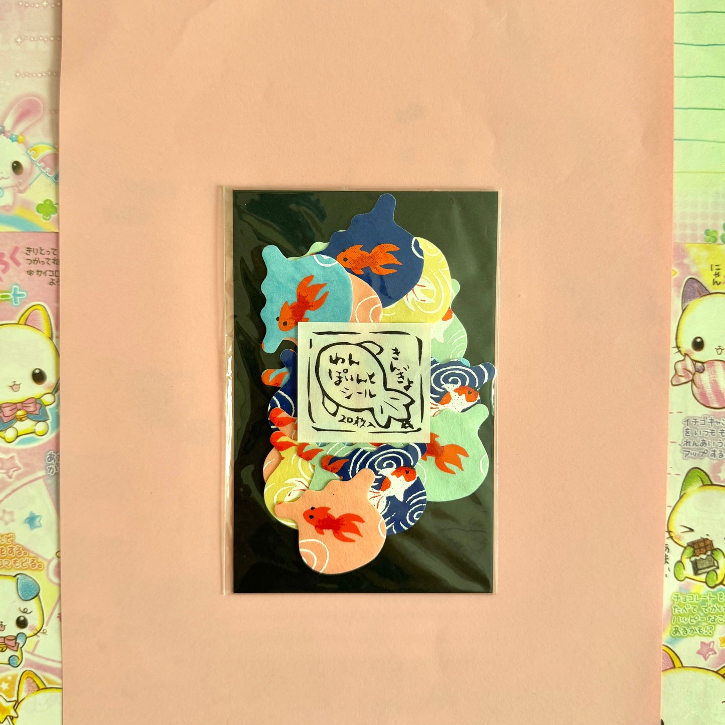 Goldfish Flake Stickers