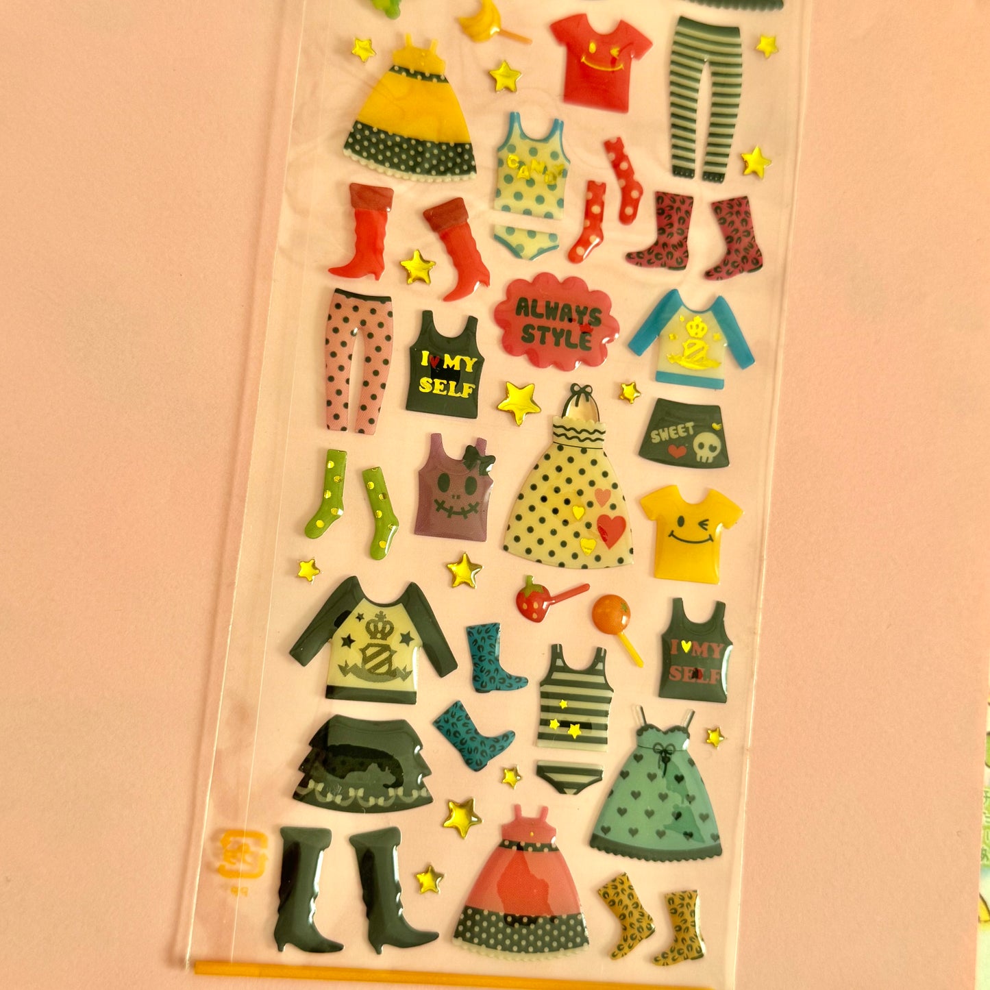 Mind Wave Seals ♡ Always Style Clear Sticker Sheet