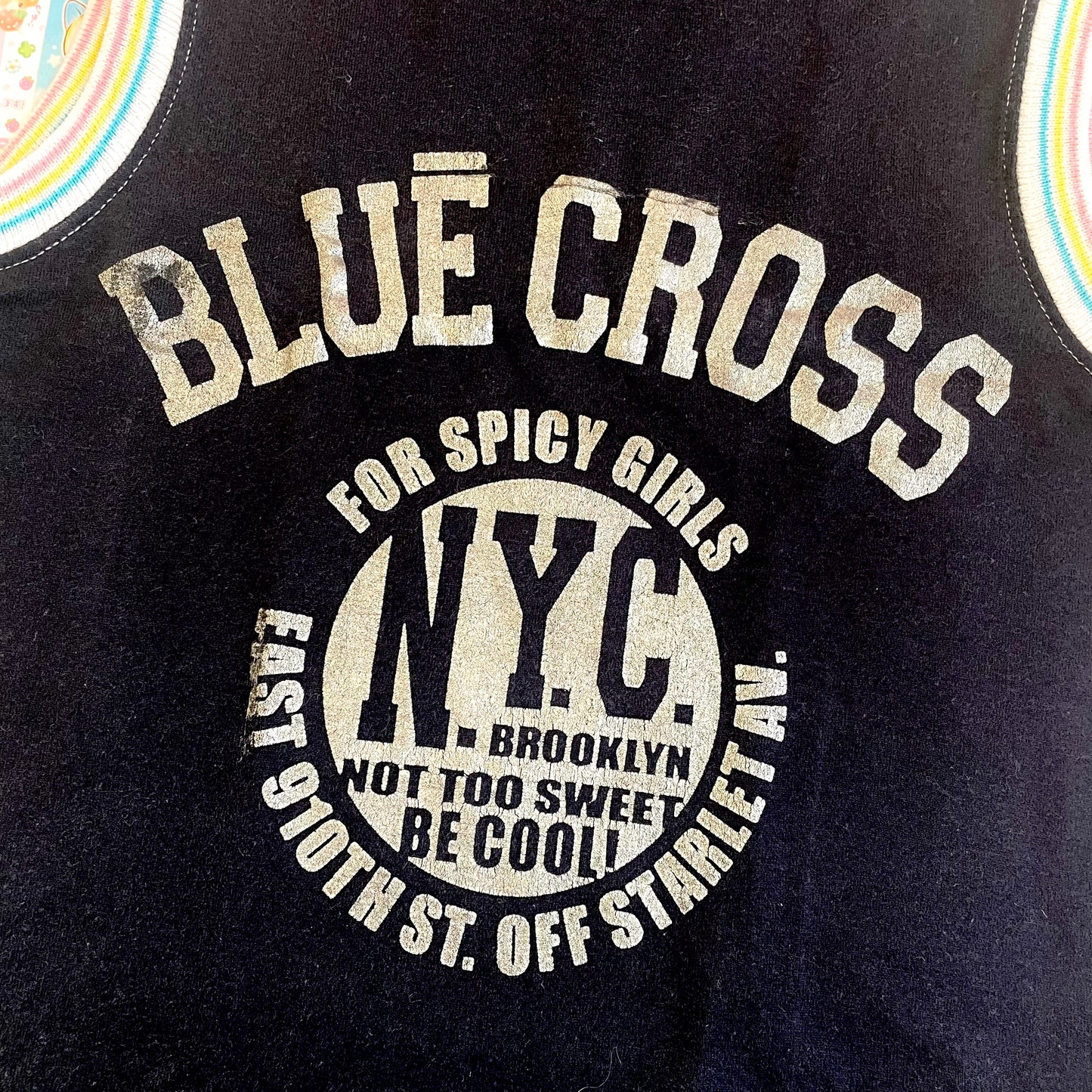 Blue♥︎Cross Girls - Tank Top with Ribbon Sides