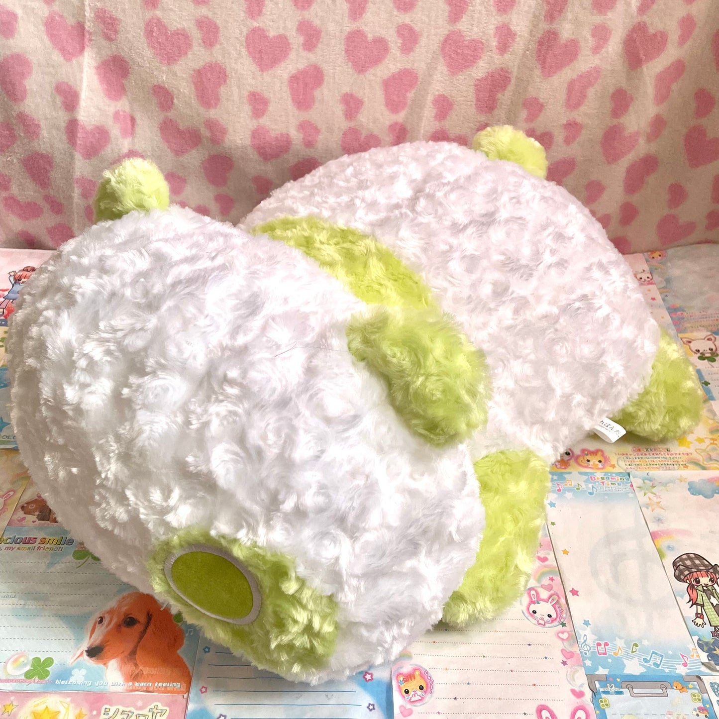 Tarepanda Rose Boa Pistachio Green XL Plush