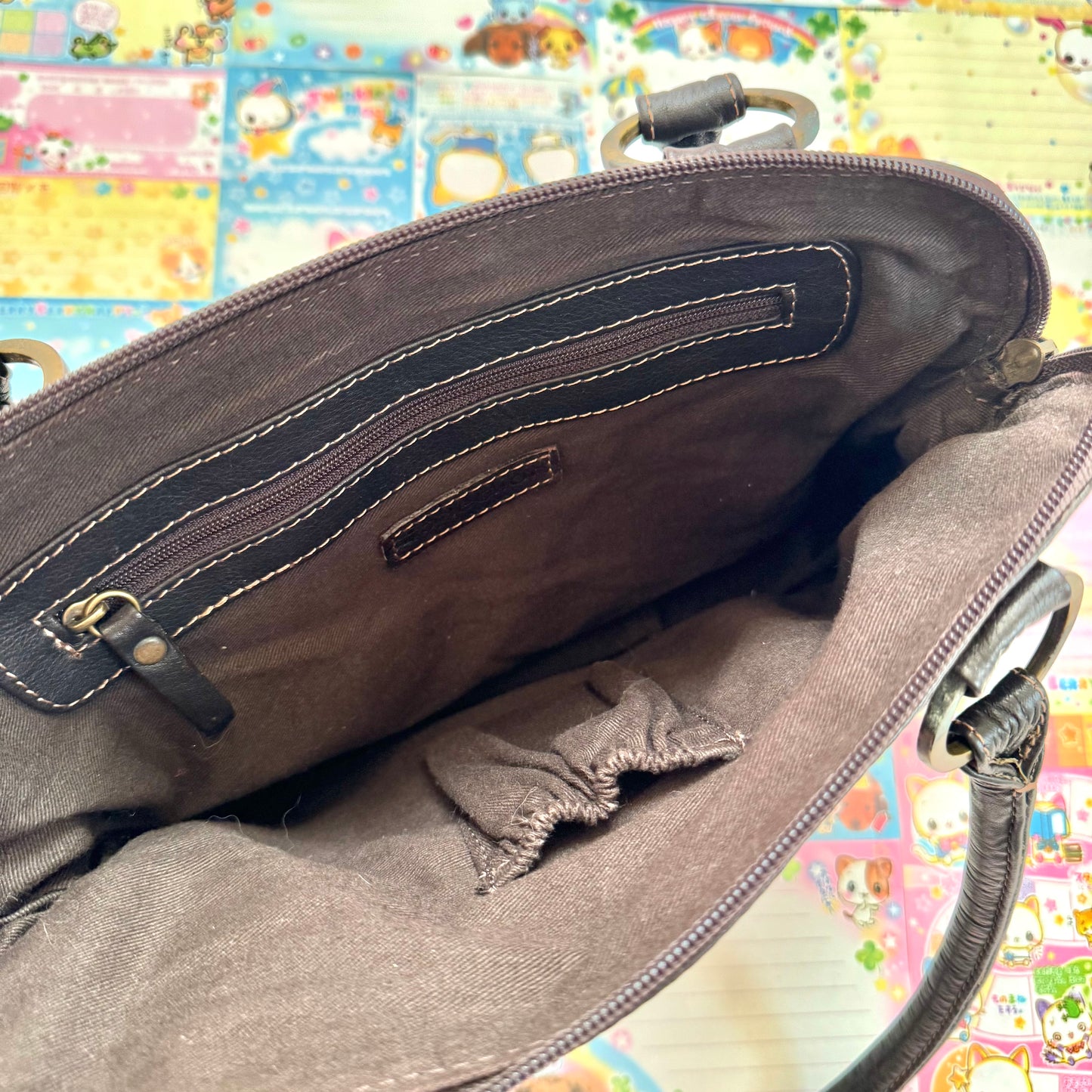 Vintage Debenhams Collection Leather Shoulder Bag