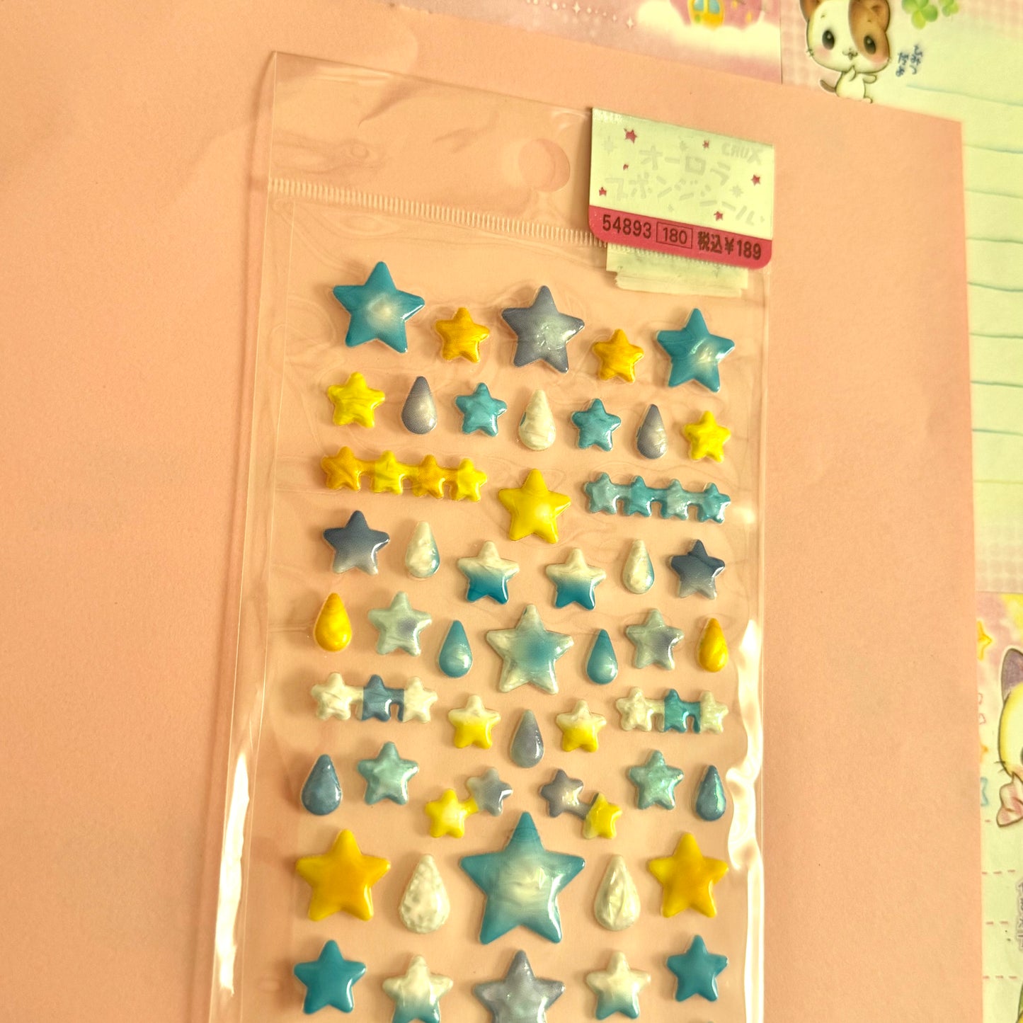 Crux Seals ♡ Star Puffy Clear Sticker Sheet