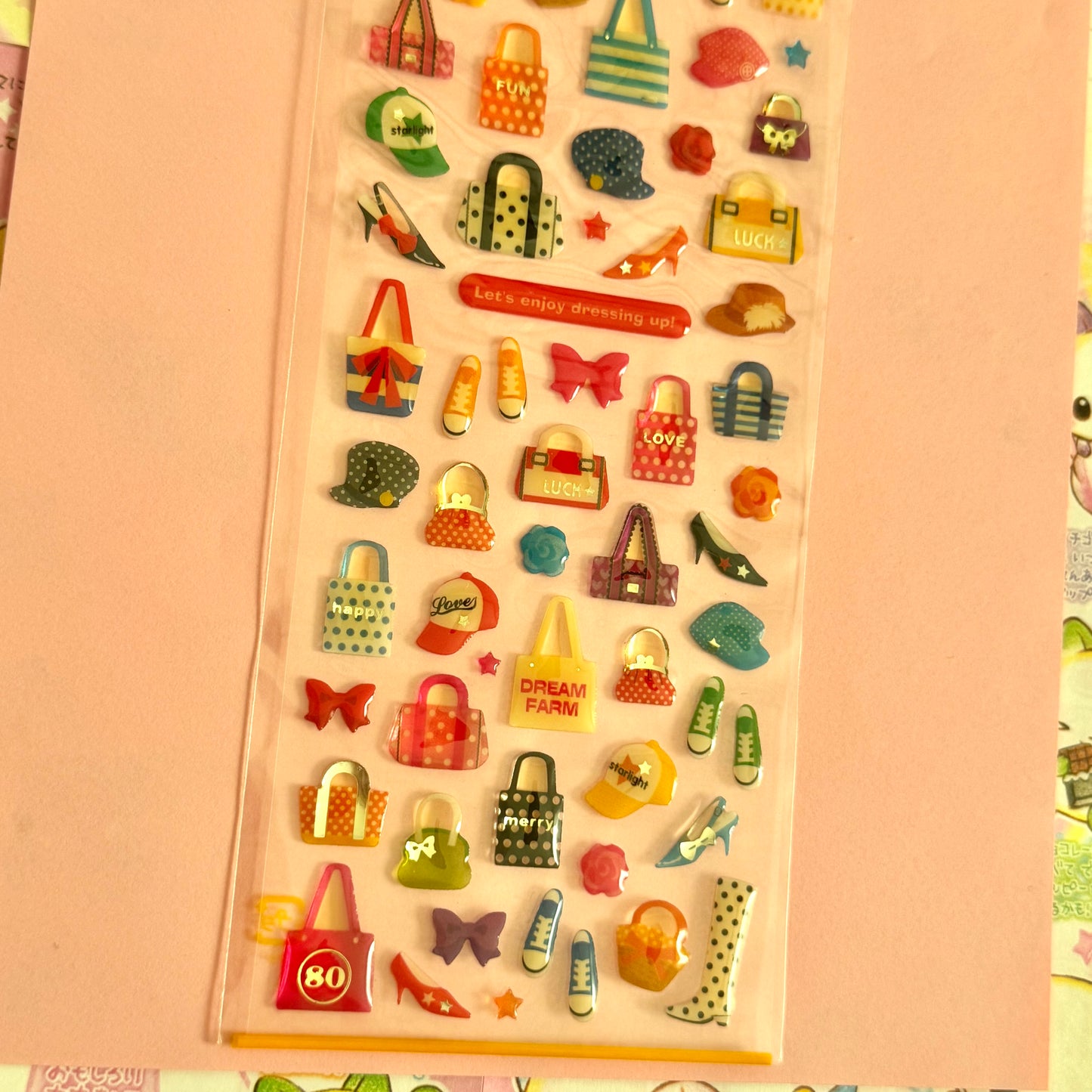 Mind Wave Seals ♡ Dressing Up Clear Sticker Sheet