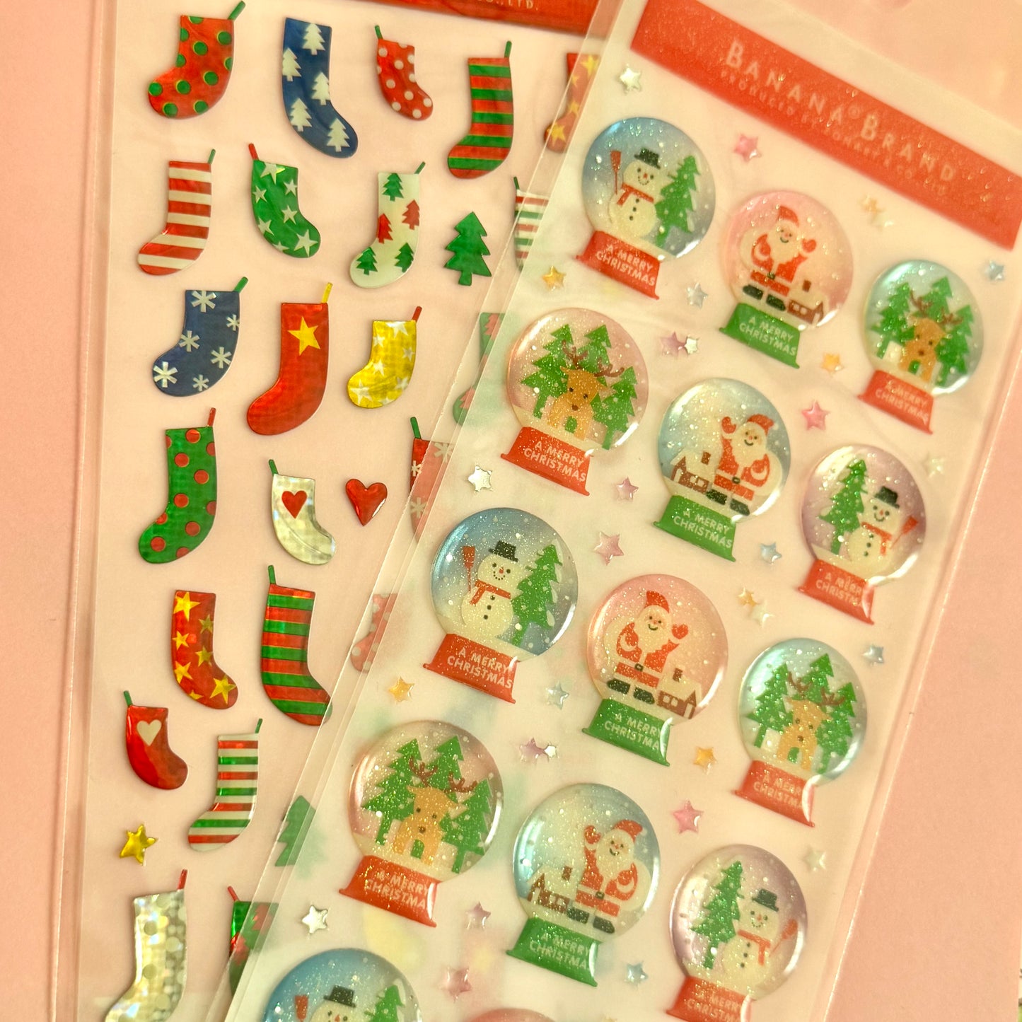 Banana Bread Seals ♡ Set of 2 Christmas Sticker Sheets