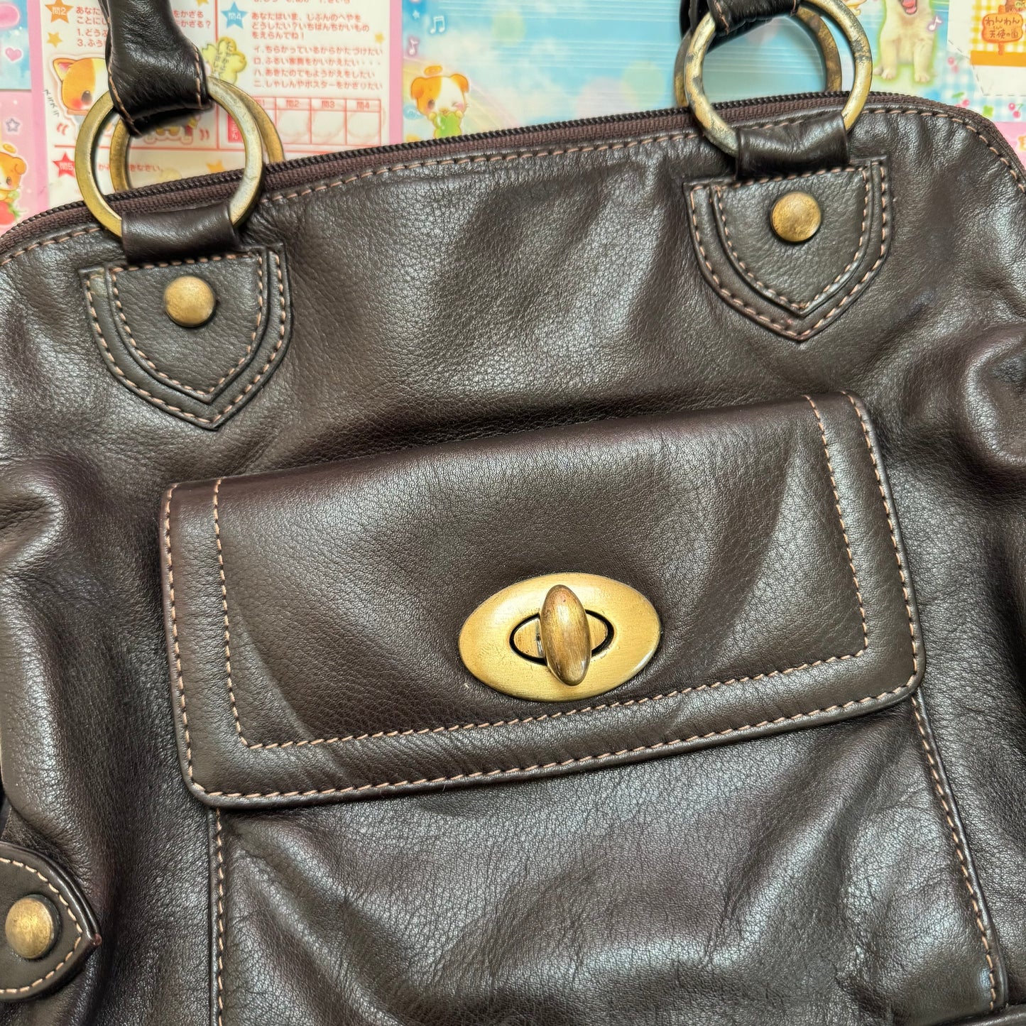 Vintage Debenhams Collection Leather Shoulder Bag