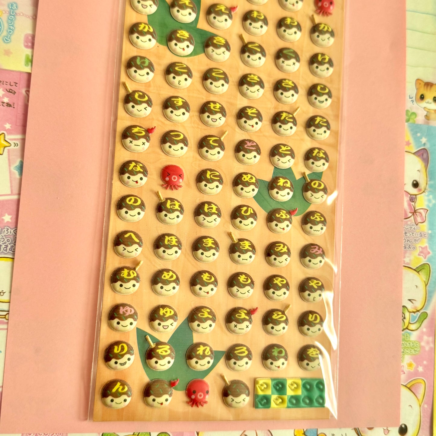 Q-Lia Seals ♡ Sinple Cutie Collection Takoyaki Sticker Sheet