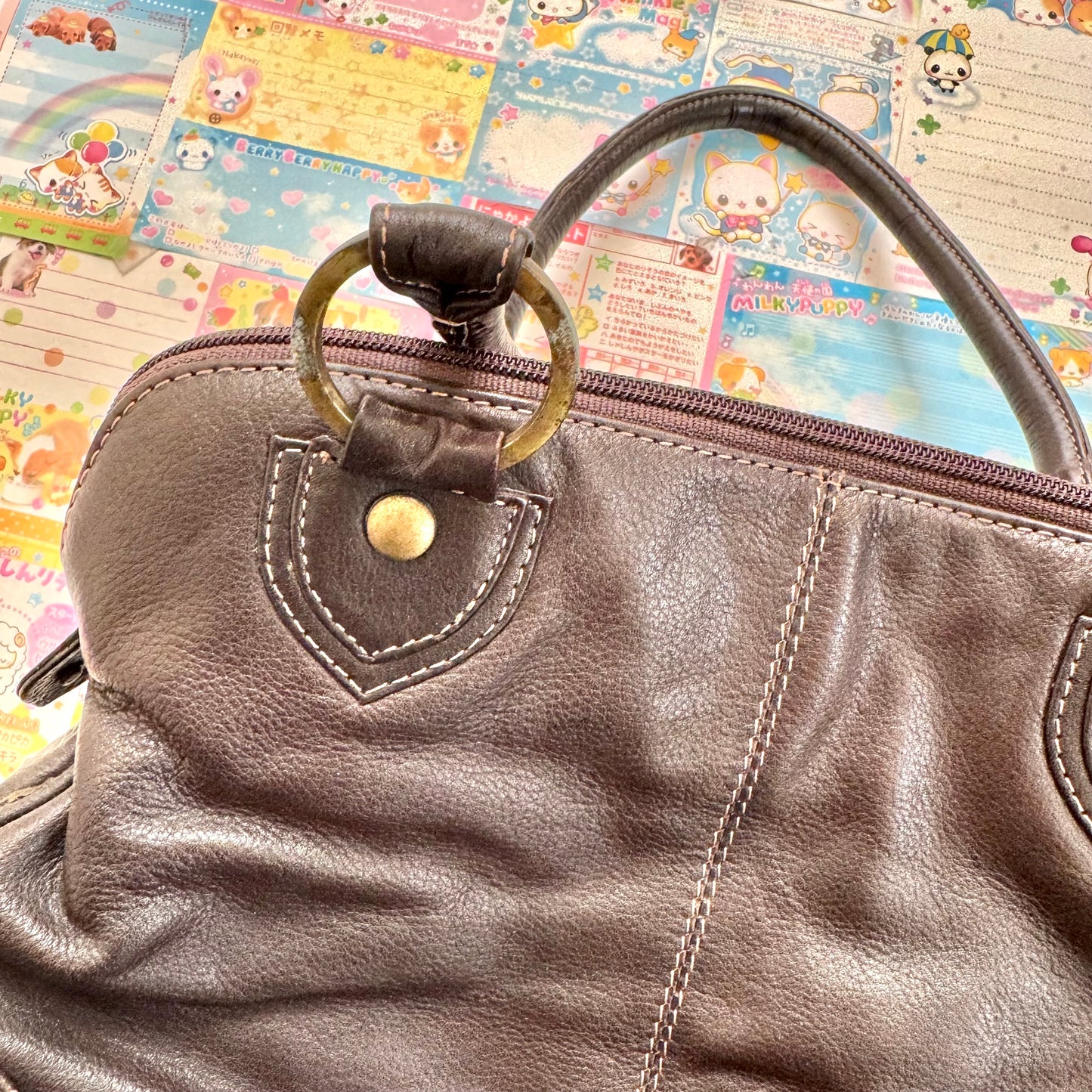 Vintage Debenhams Collection Leather Shoulder Bag