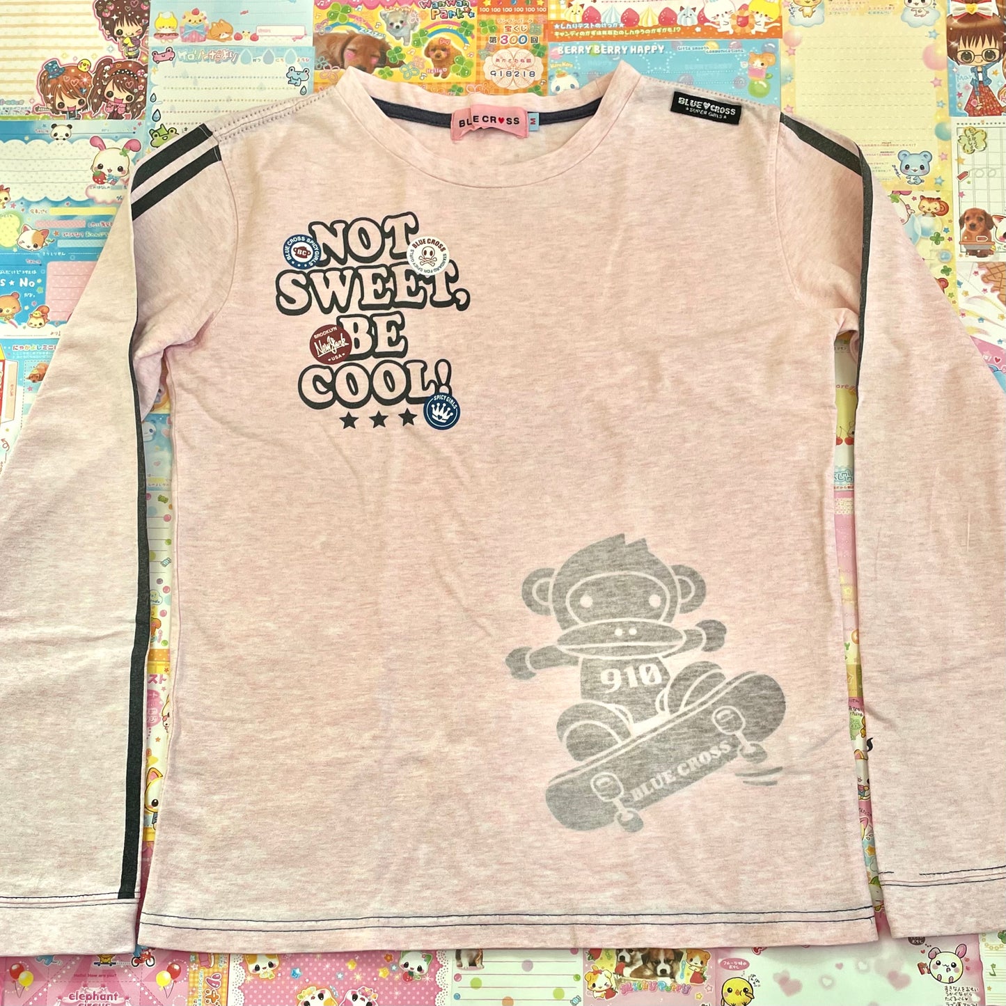 Blue♥︎Cross Girls - Pink Long-sleeve T-shirt