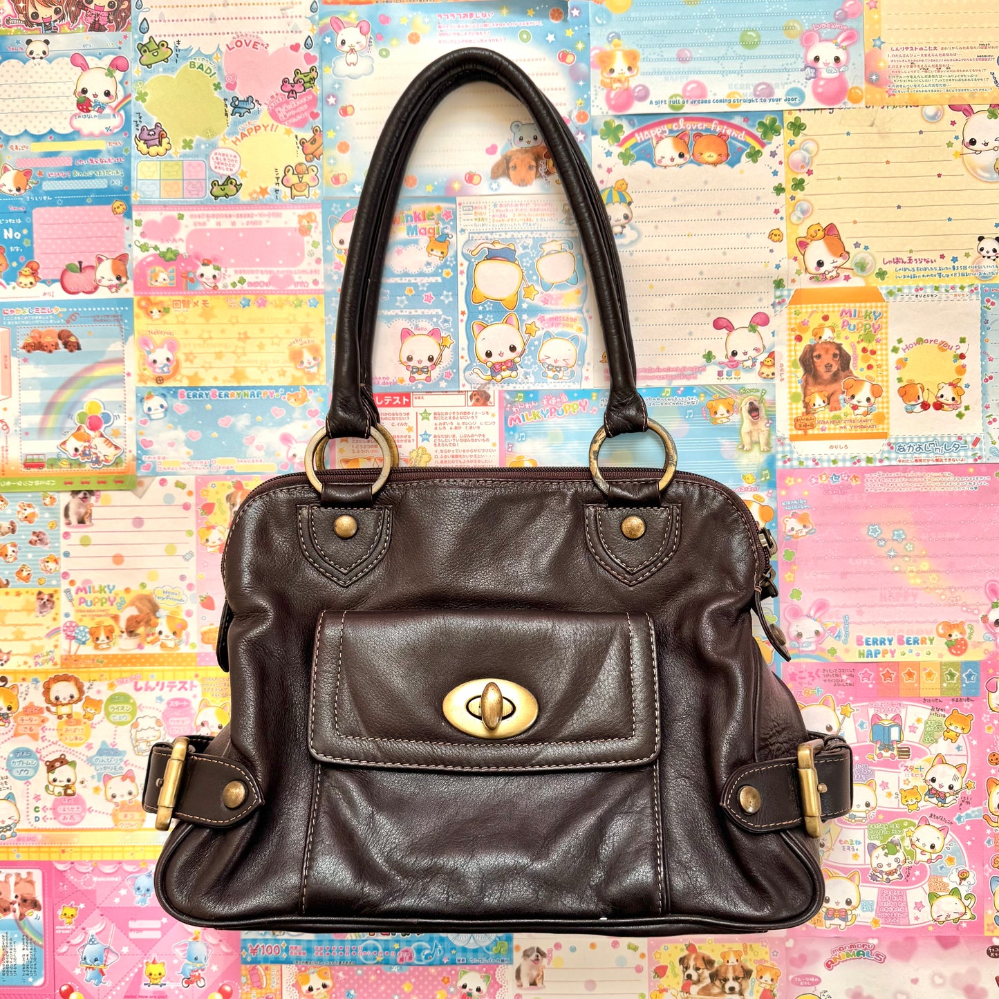 Vintage Debenhams Collection Leather Shoulder Bag