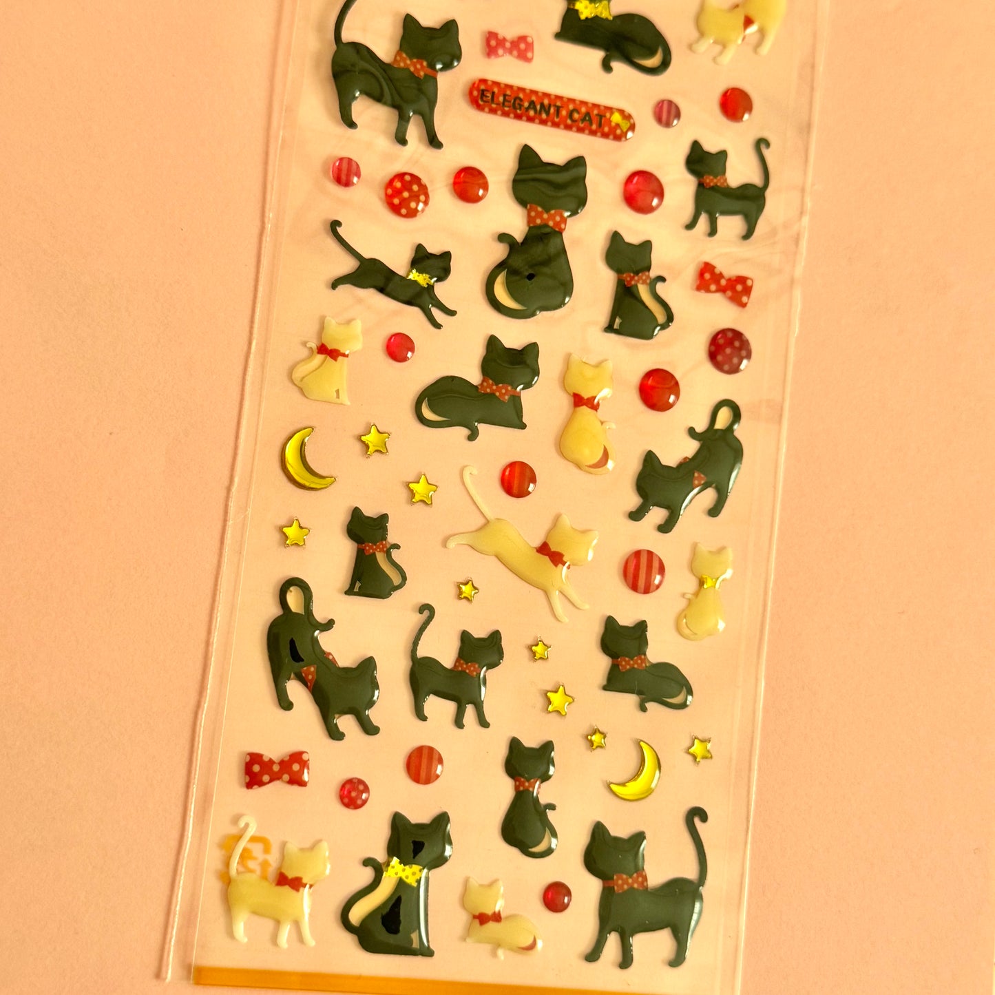 Mind Wave Seals ♡ Elegant Cat Clear Sticker Sheet