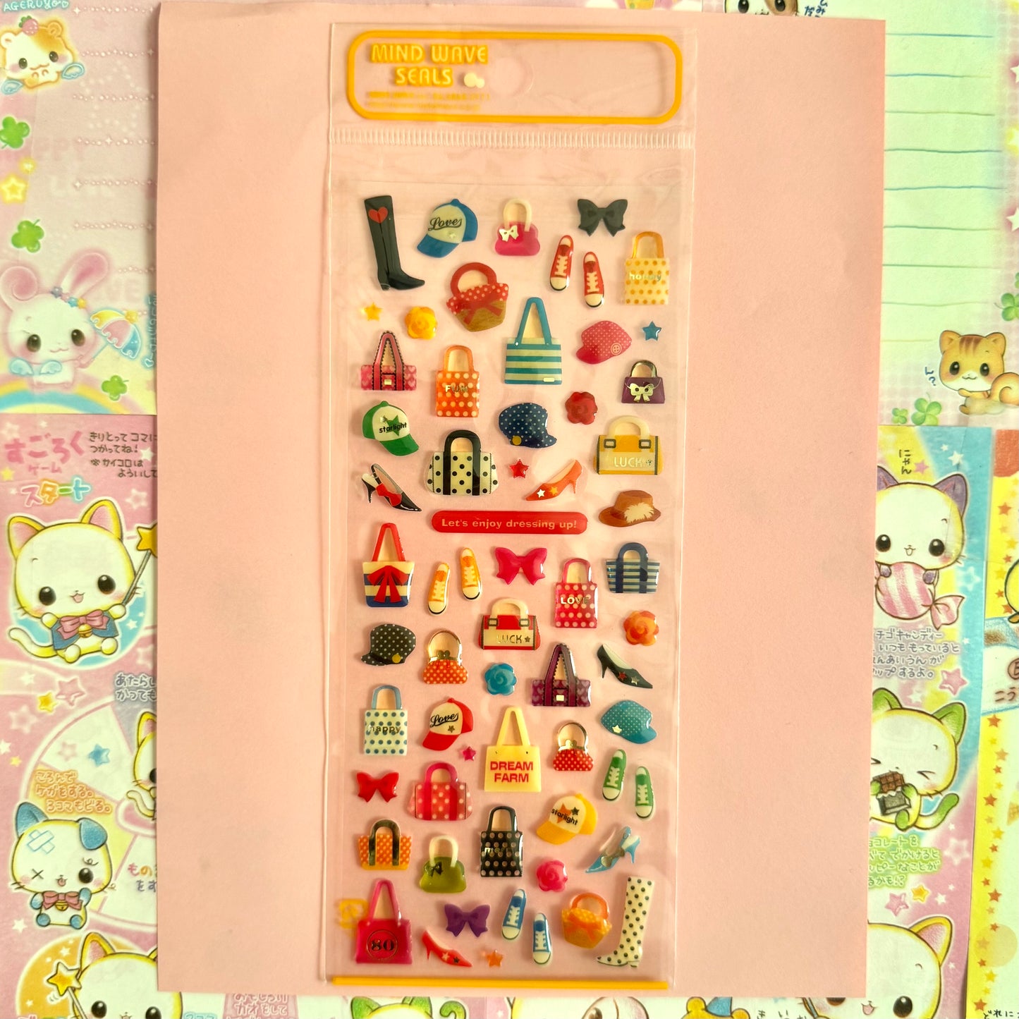 Mind Wave Seals ♡ Dressing Up Clear Sticker Sheet