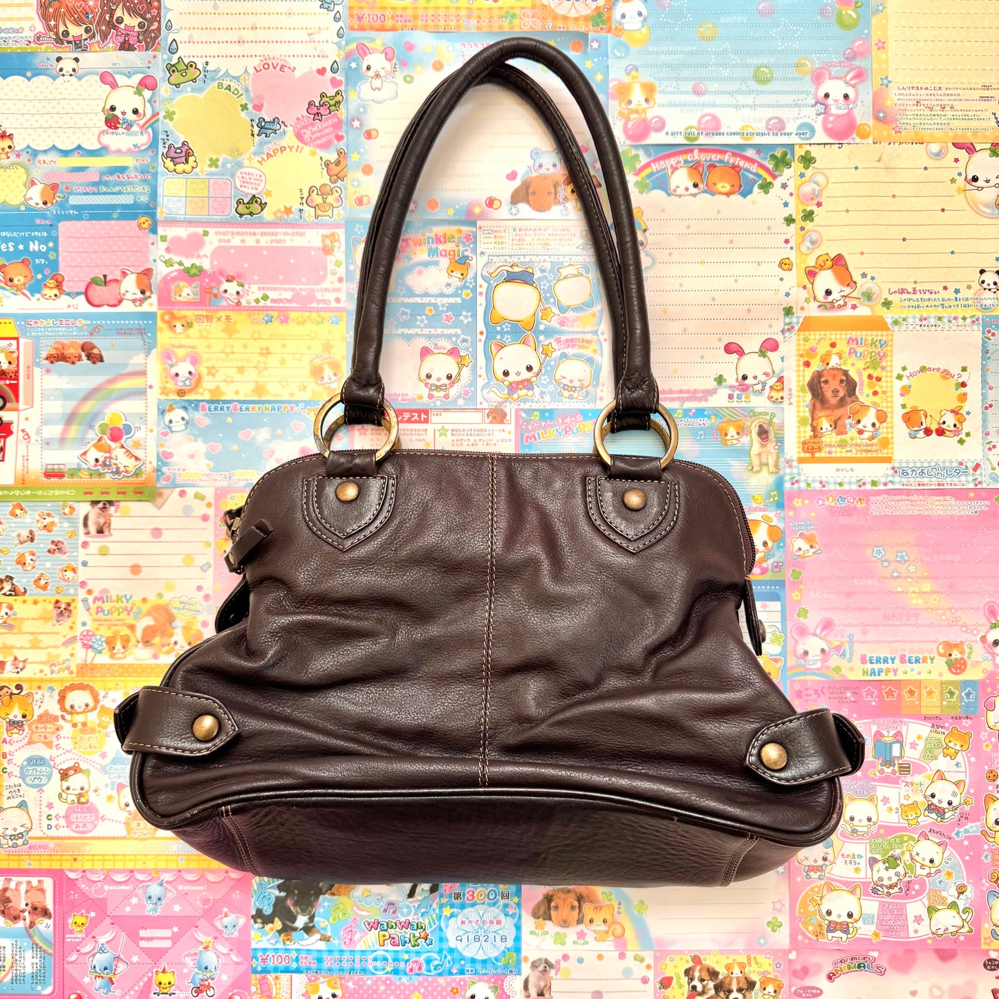 Vintage Debenhams Collection Leather Shoulder Bag
