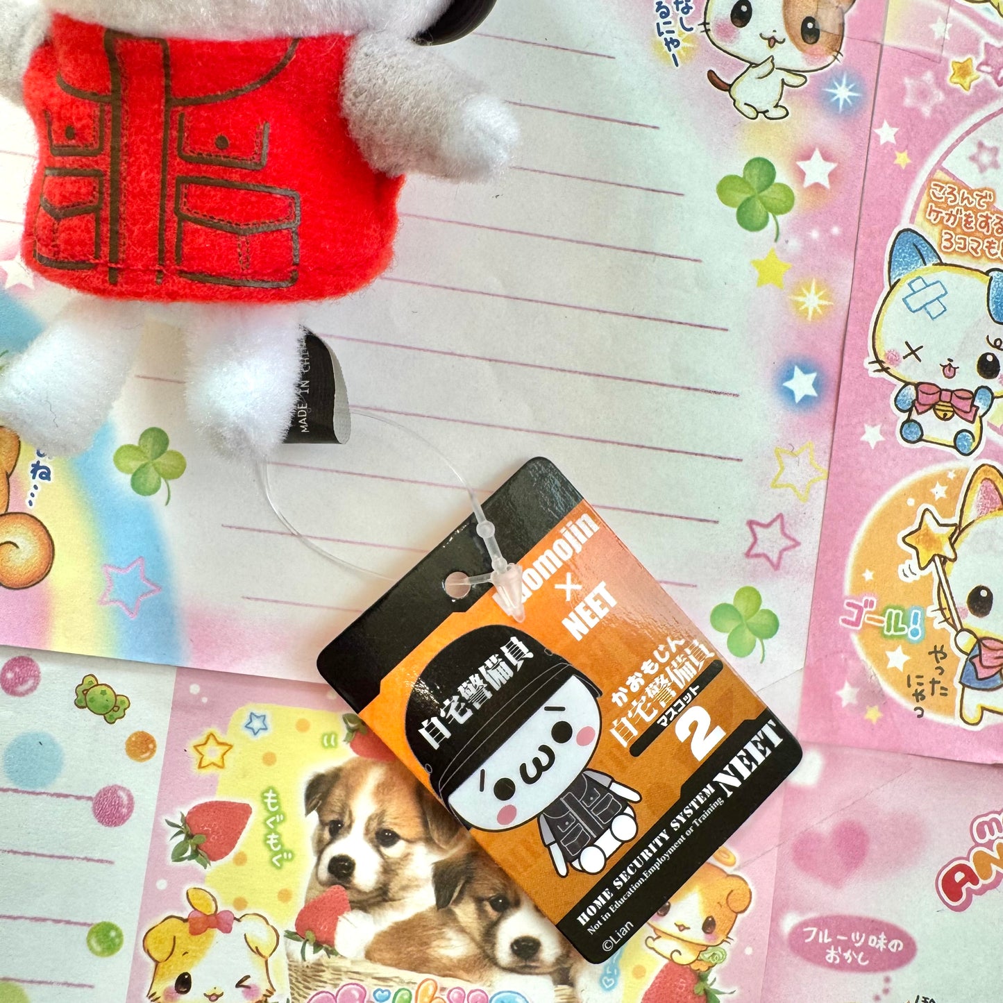 Kaomojin x NEET Home Security Guard Mascot Keychain