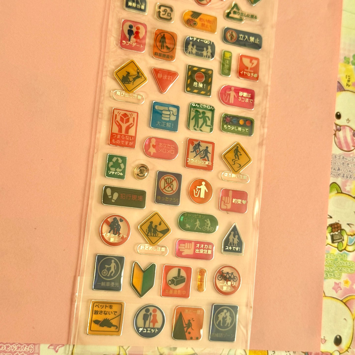 KAMIO JAPAN Seals ♡ Signs Clear Sticker Sheet