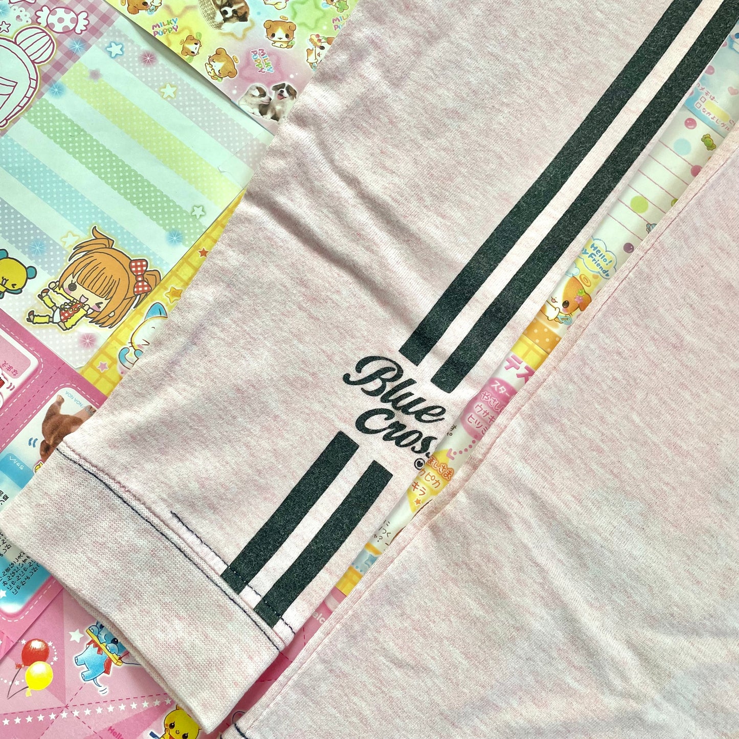 Blue♥︎Cross Girls - Pink Long-sleeve T-shirt