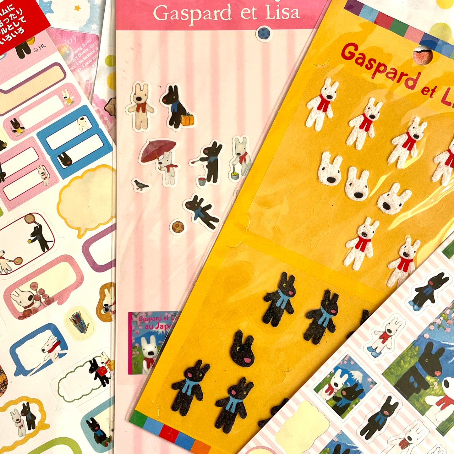 Used Gaspard et Lisa Sticker Sheet Set