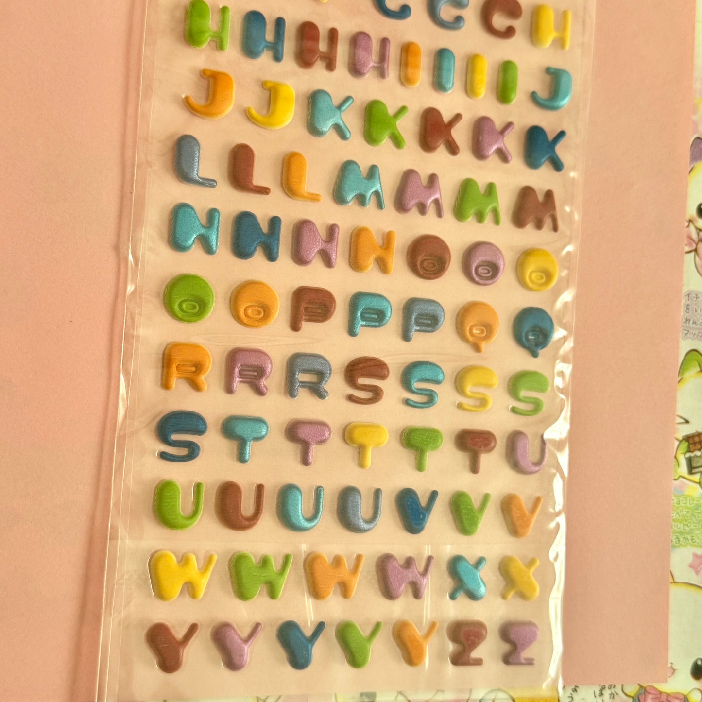 KAMIO JAPAN Seals ♡ Alphabet Clear Sticker Sheet
