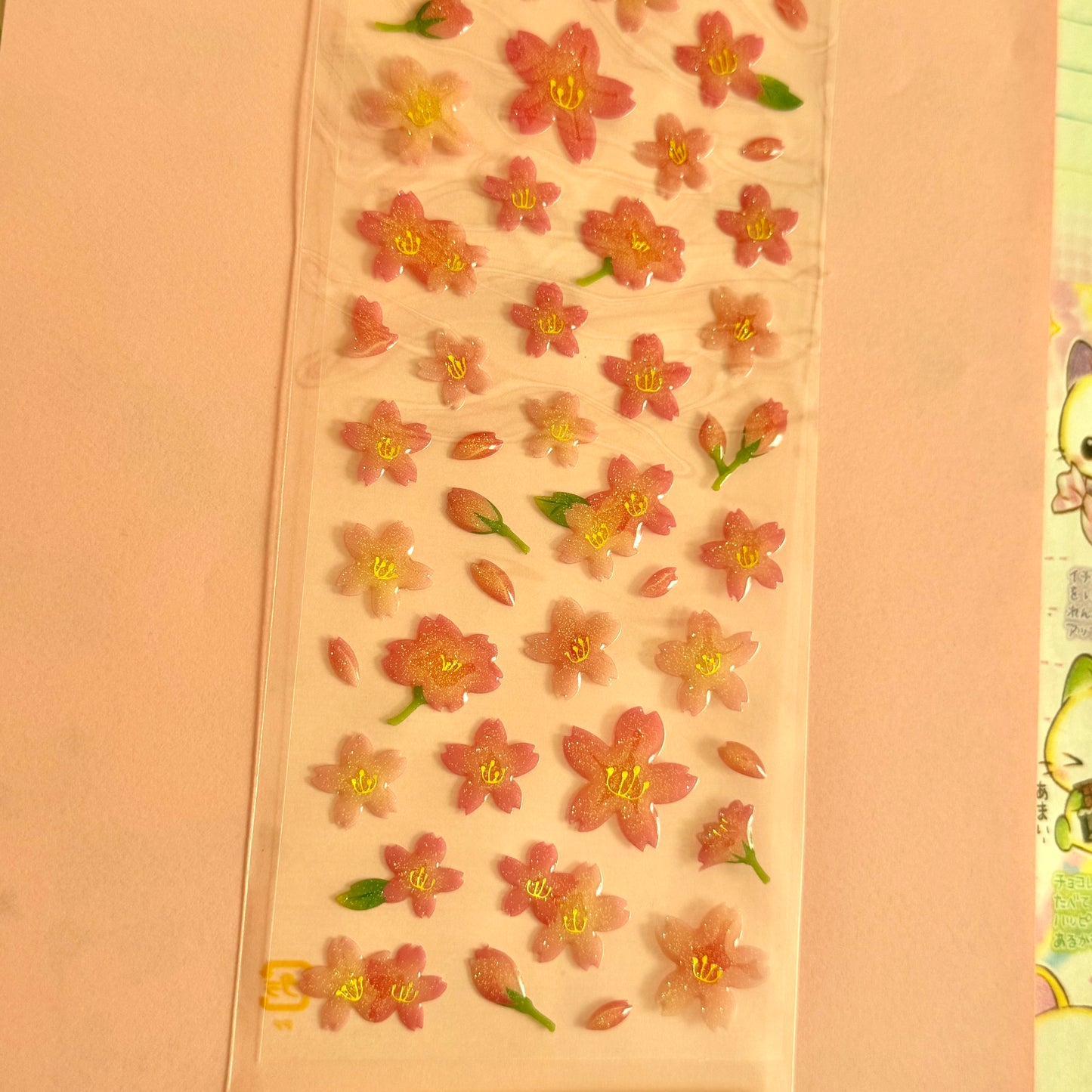 Mind Wave Seals ♡ Cherry Blossom Clear Sticker Sheet