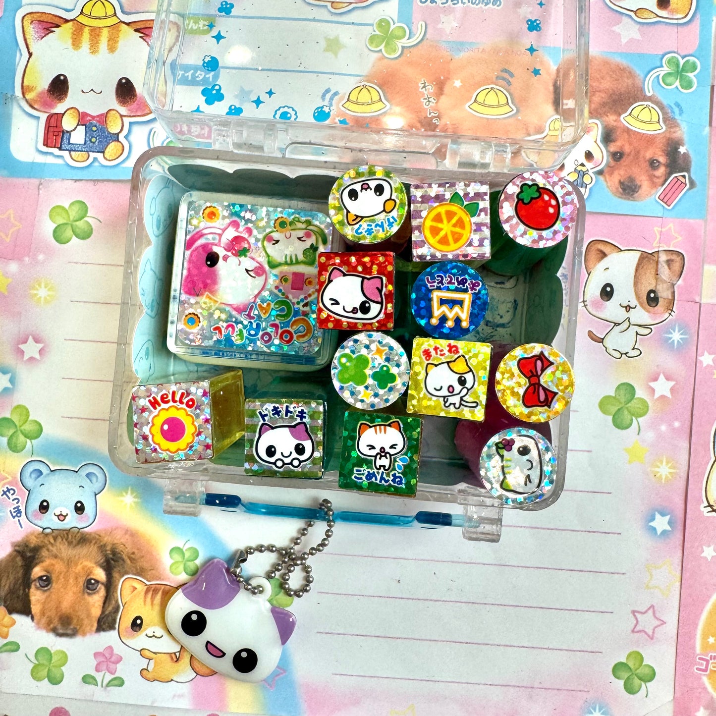 Colorful Cat Stamp Set