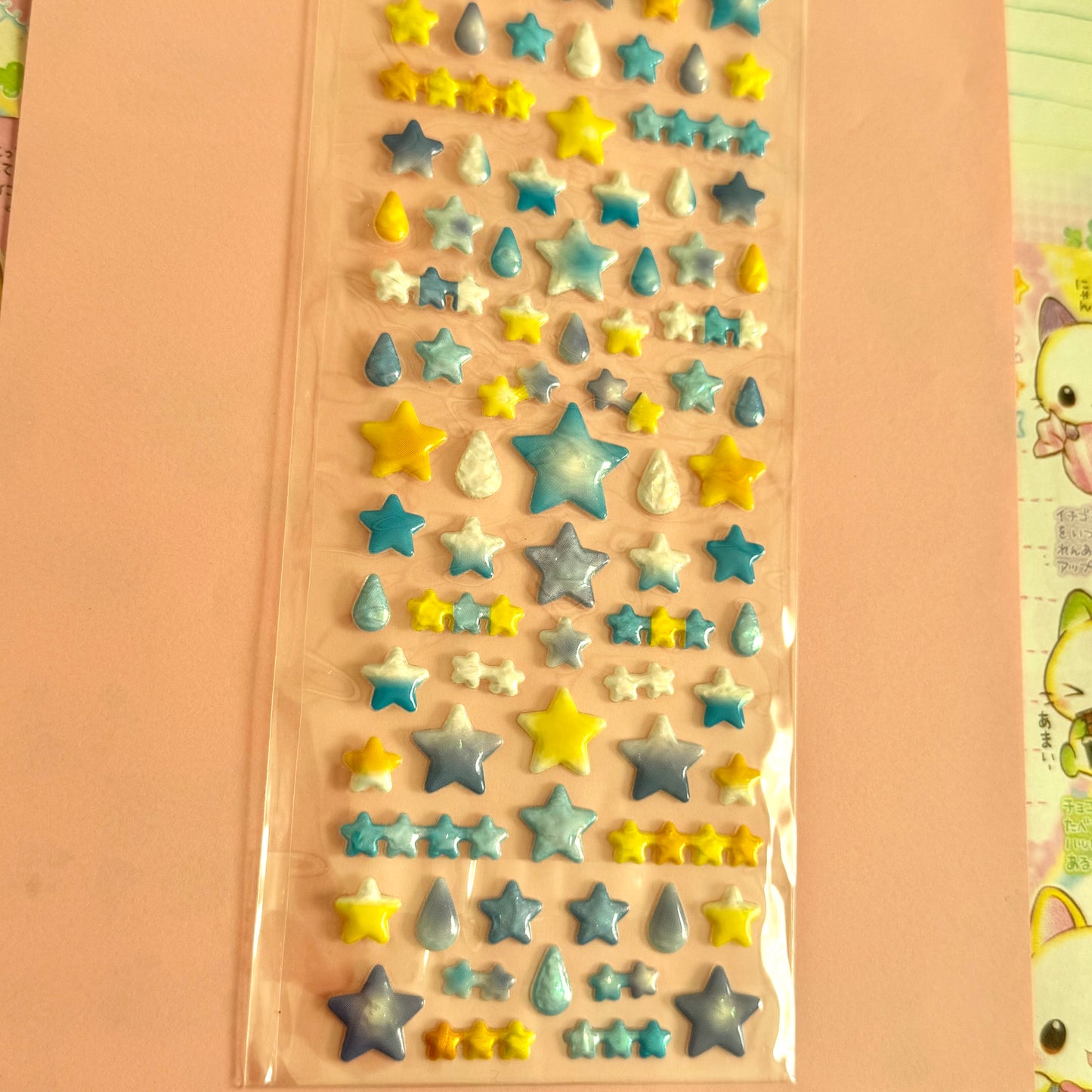 Crux Seals ♡ Star Puffy Clear Sticker Sheet