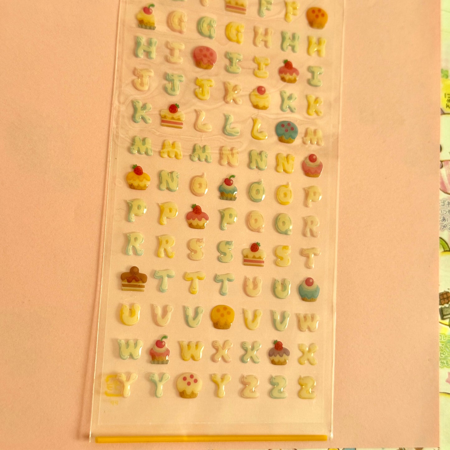 Mind Wave Seals ♡ Sweet Alphabet Clear Sticker Sheet