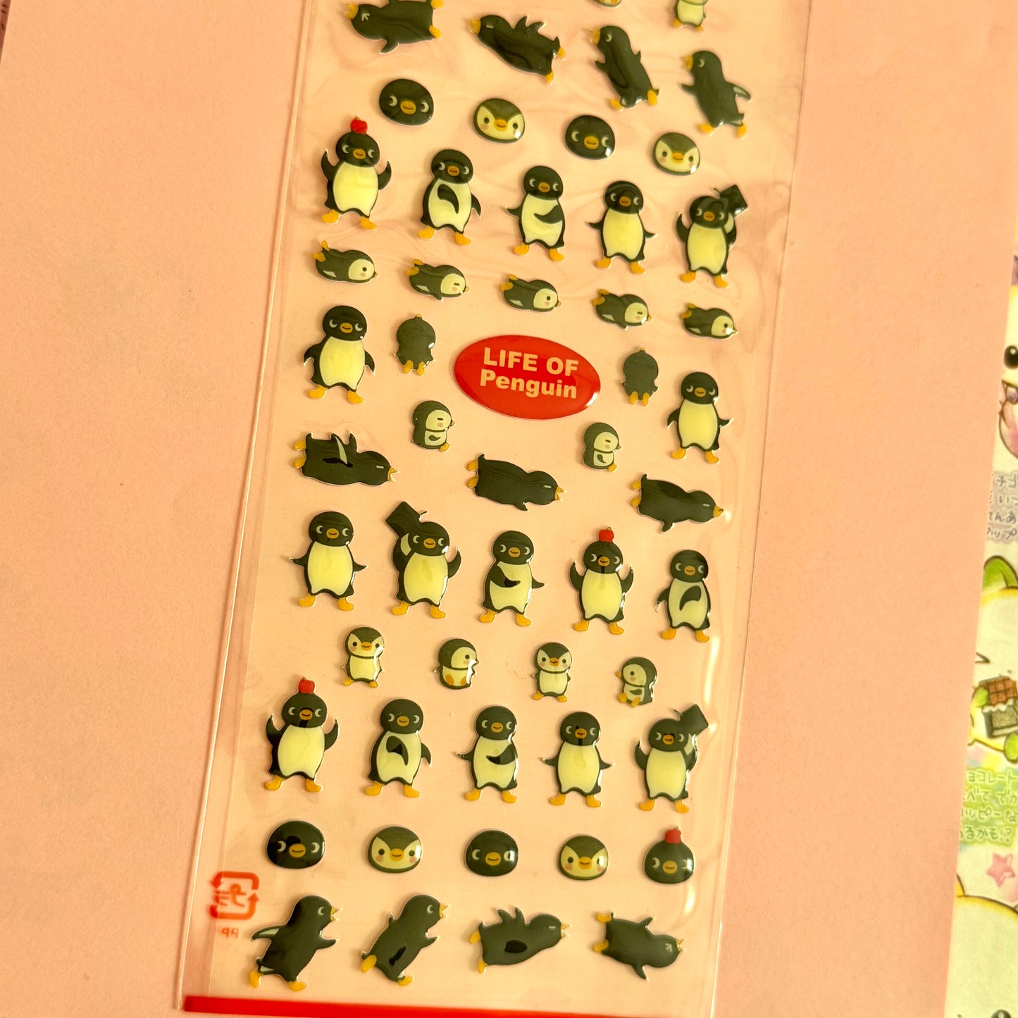 Mind Wave Seals ♡ Life of Penguins Clear Sticker Sheet