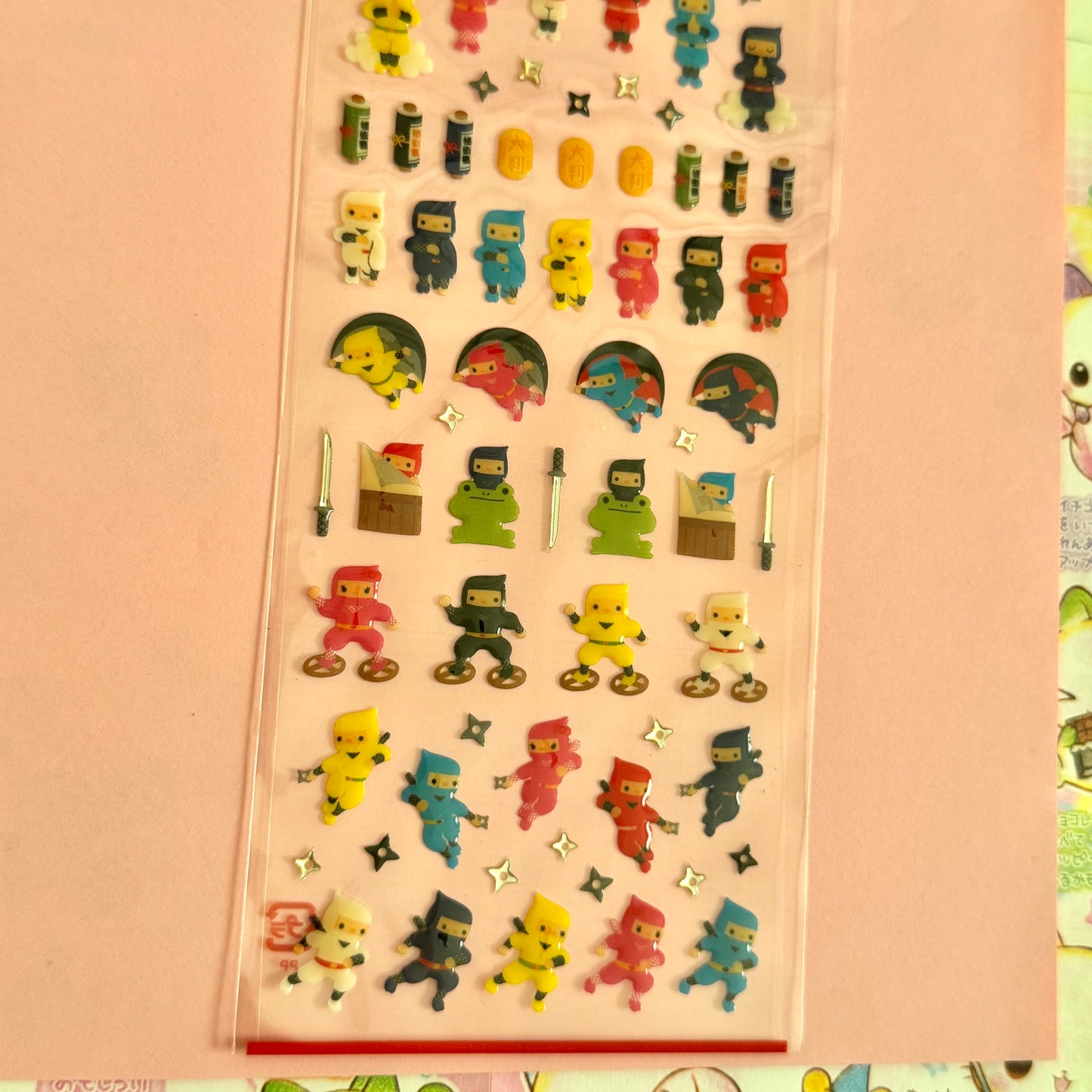 Mind Wave Seals ♡ Ninja Clear Sticker Sheet