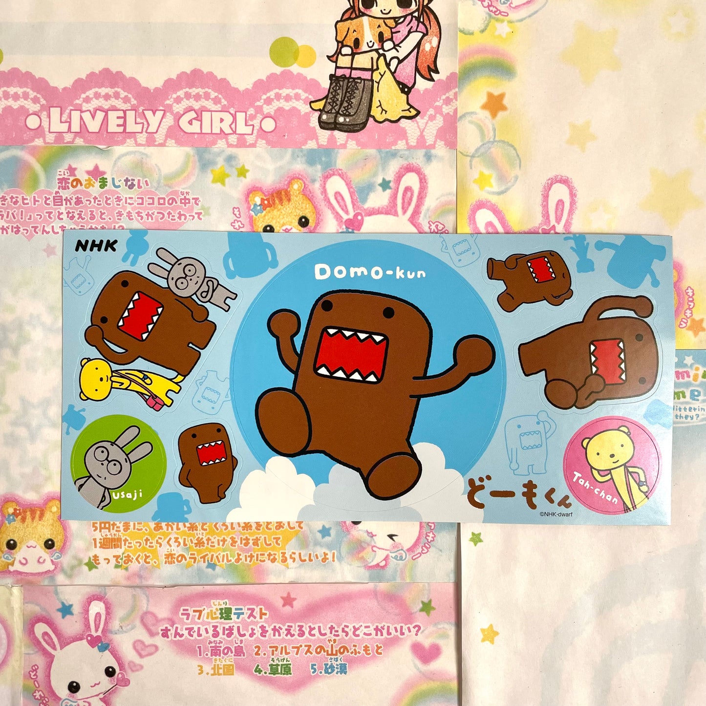 Domo Kun Sticker Sheet