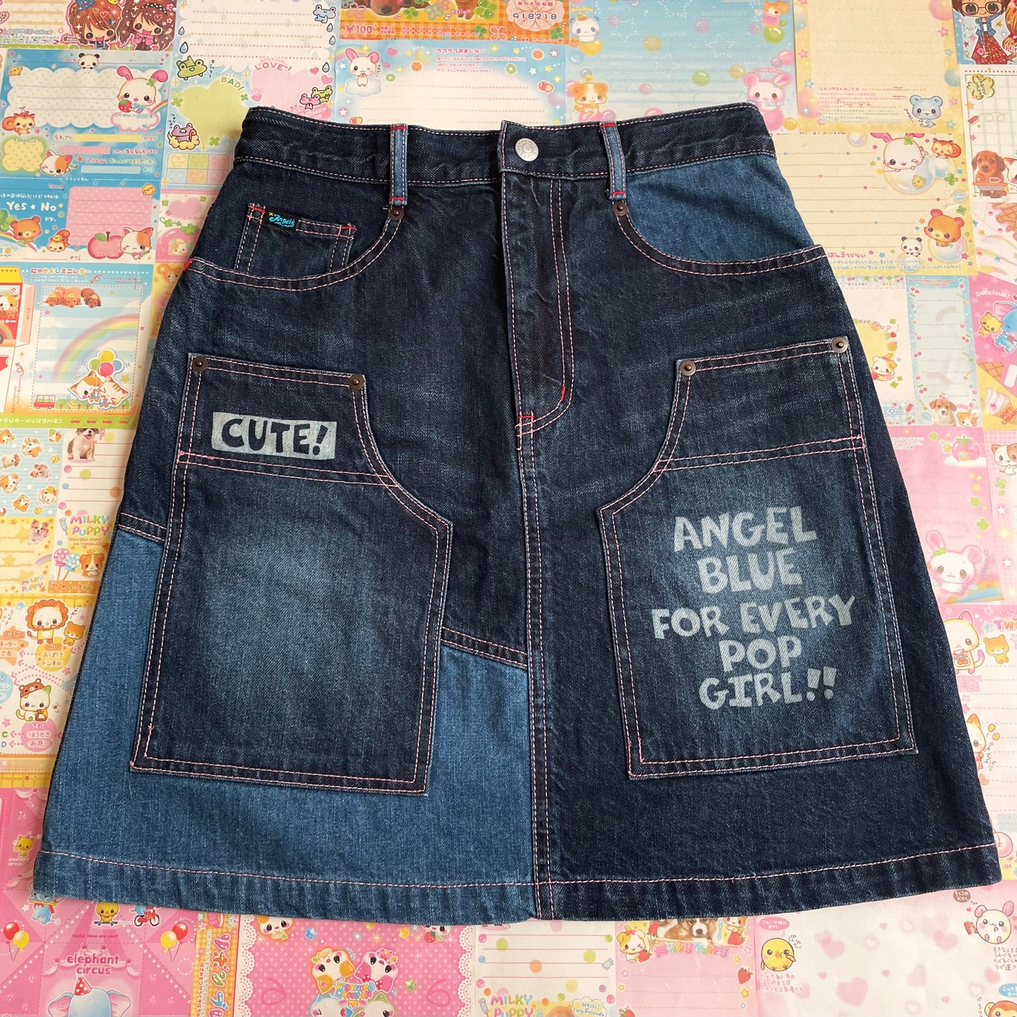 Angel Blue Denim Mini Skirt