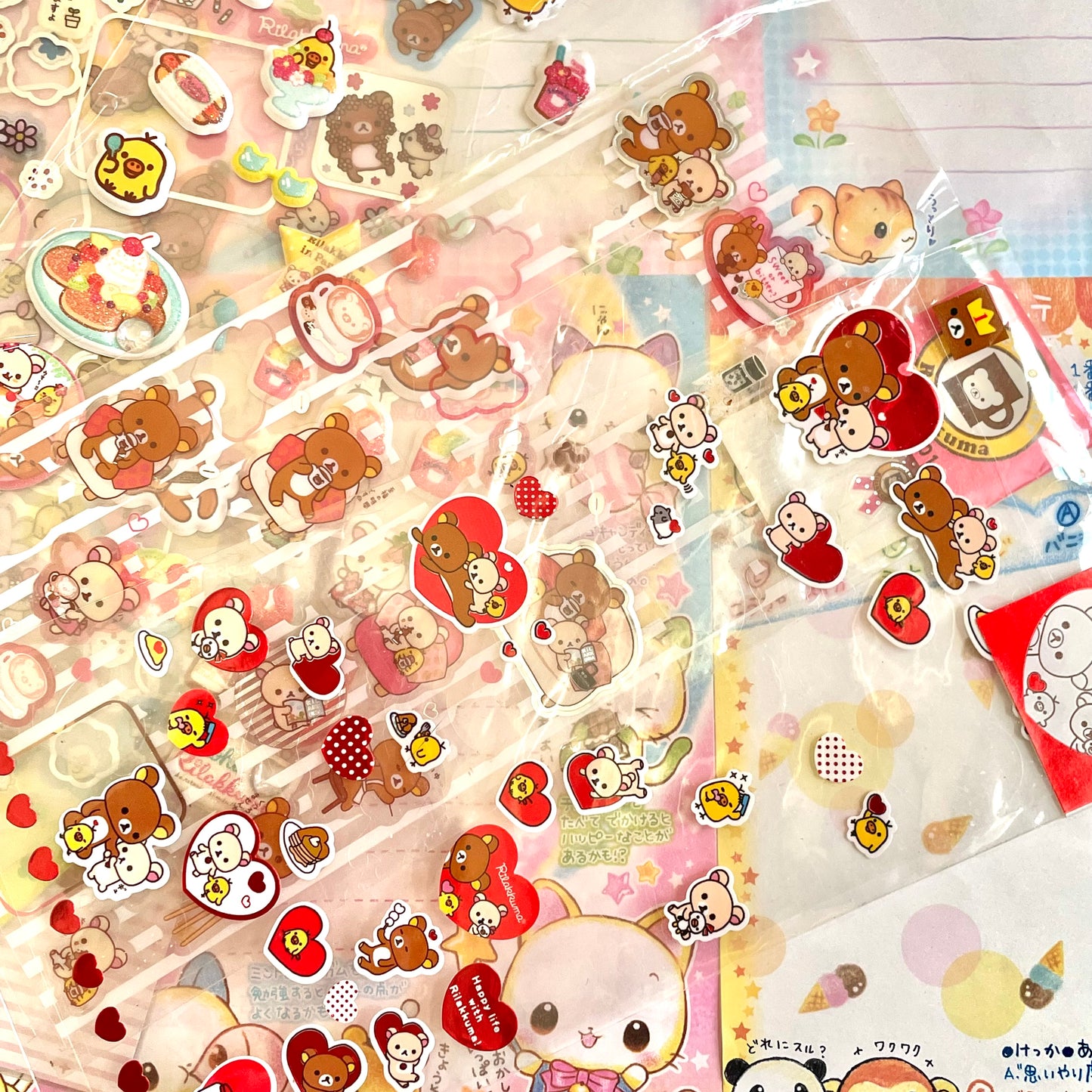 1 Random Used Rilakkuma Sticker Sheet