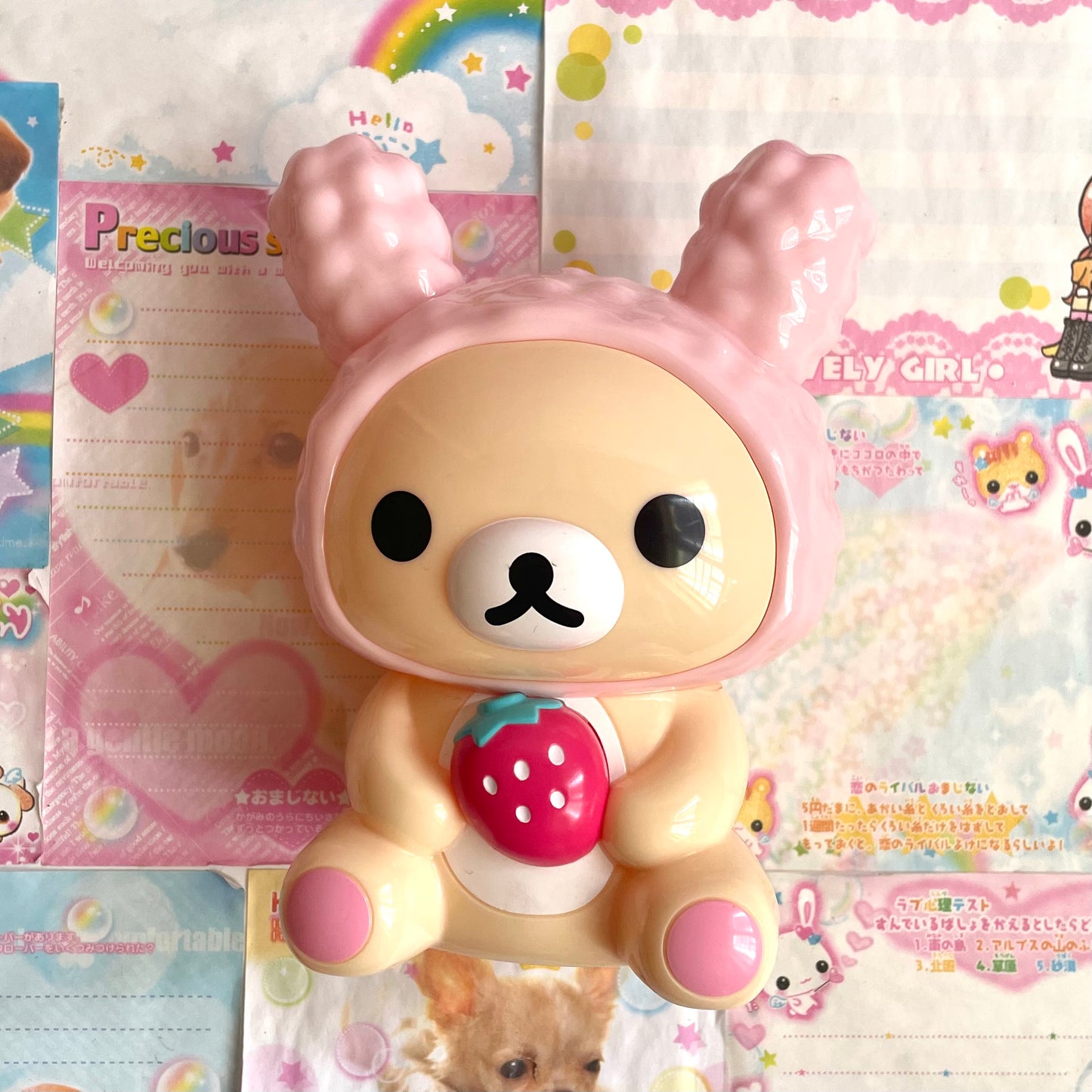 Korilakkuma Strawberry Bunny Coin Bank